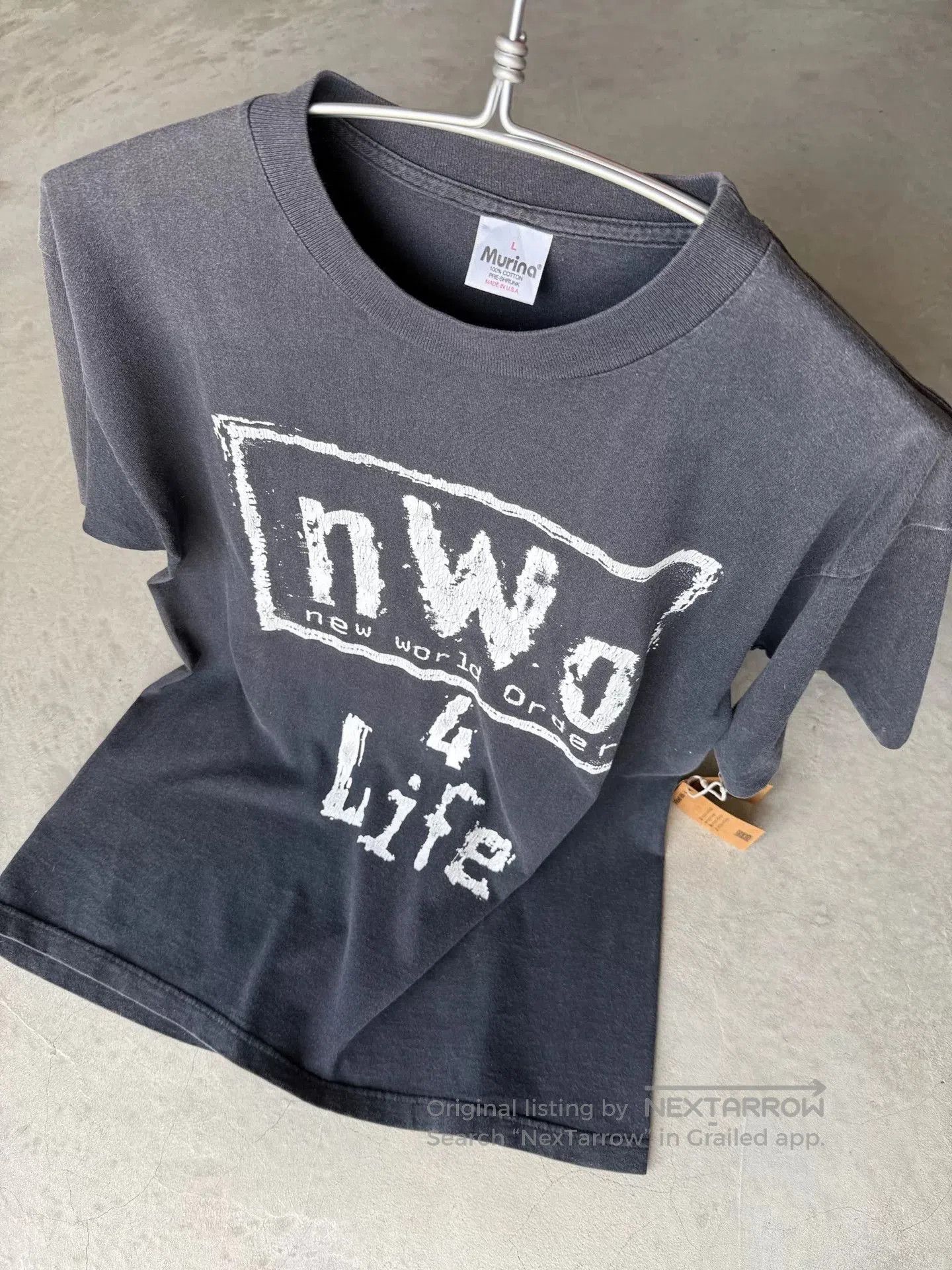 Vintage Vintage 90s NWO 4 Life WWE Tee. Size US L / EU 52-54 / 3 - 9 Thumbnail