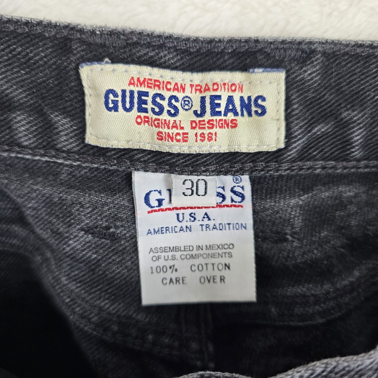 Guess Guess Jeans Womens Size 30 28x28 Black Denim Vintage 90s Size 28" / US 6 / IT 42 - 7 Thumbnail