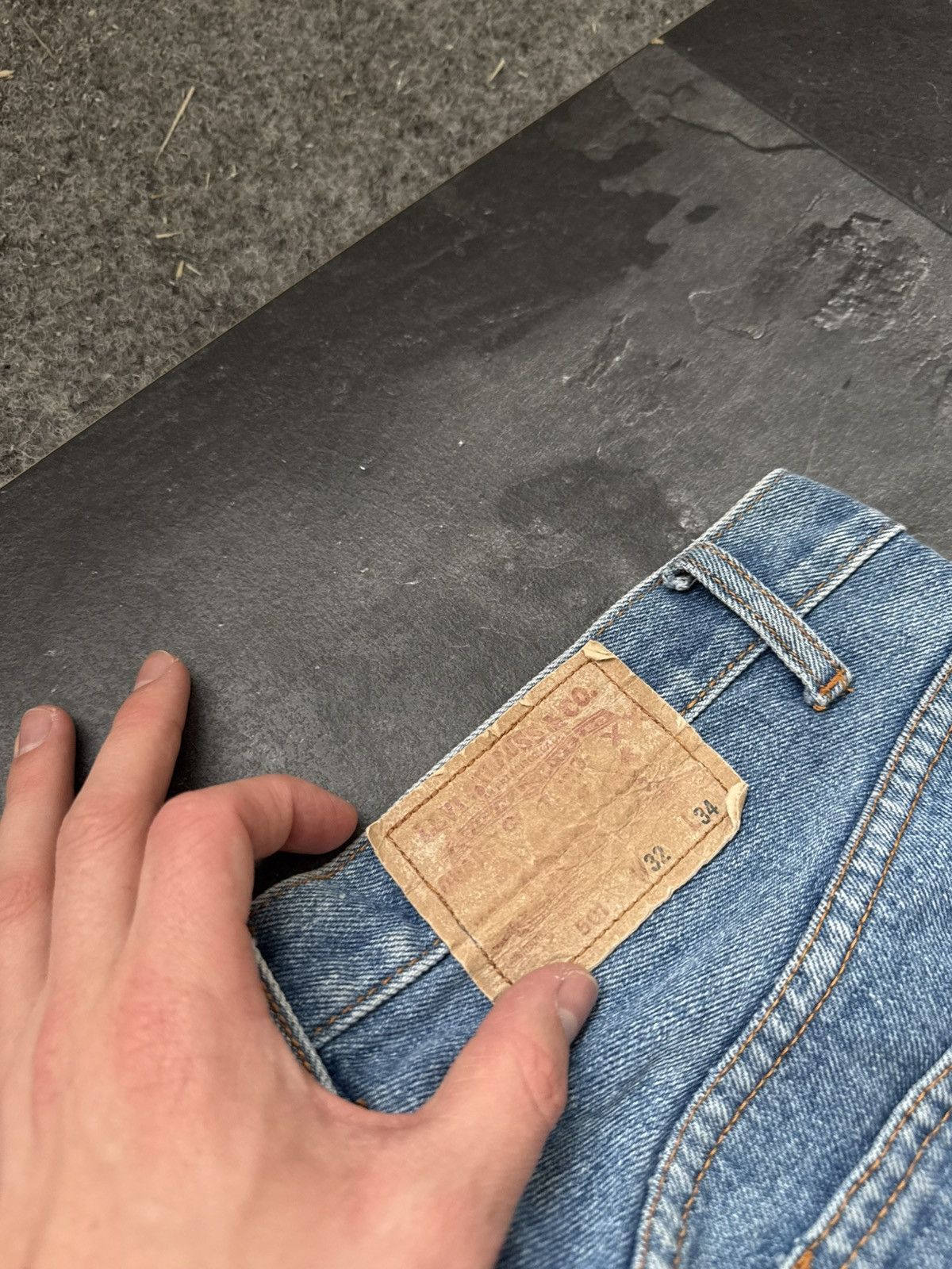 Levi's × Vintage Vintage Levi’s 501 made in USA blue denim jeans Size US 32 / EU 48 - 3 Thumbnail