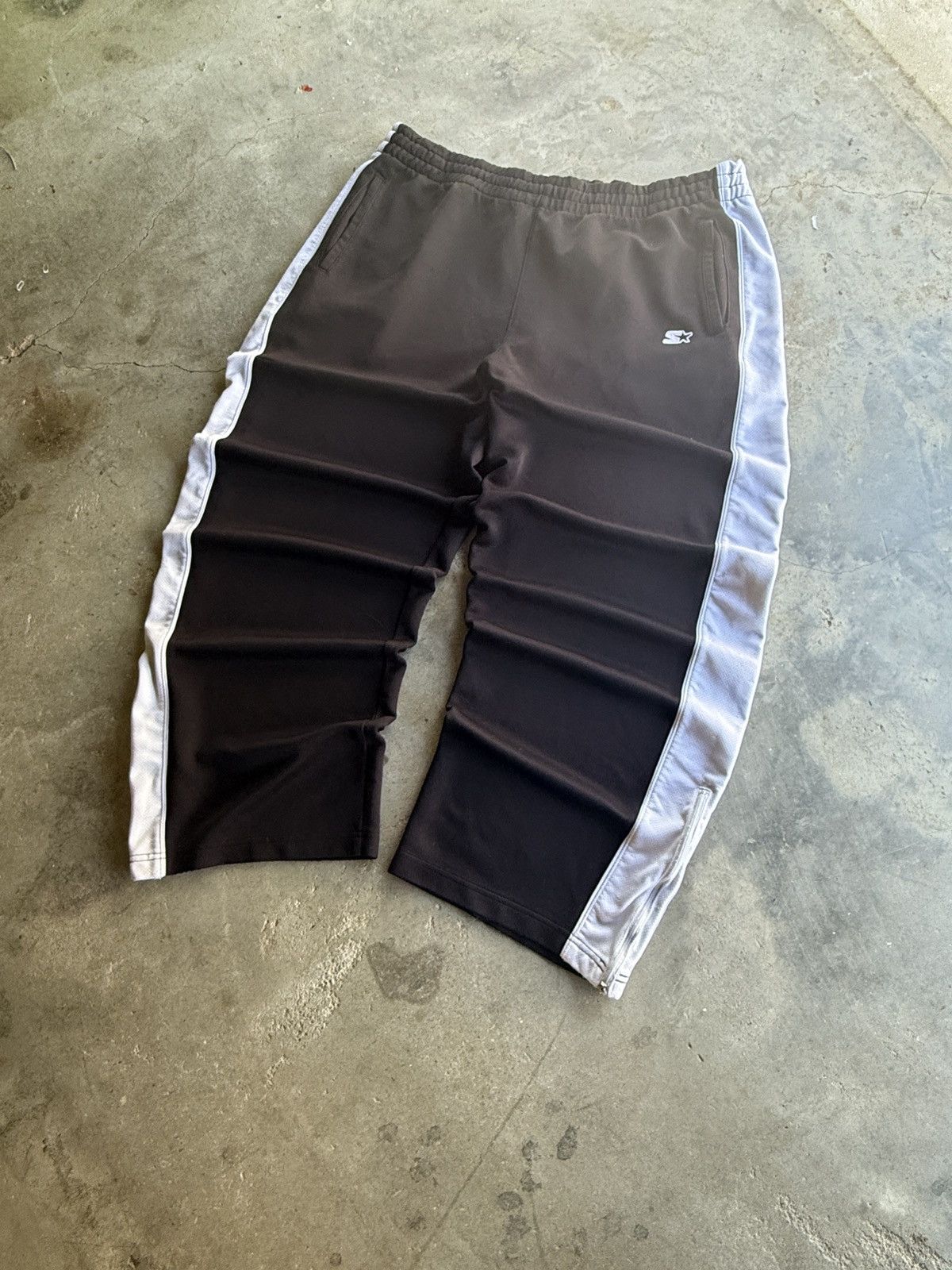 Starter Vintage y2k Black 1992 BAGGY Starter Track Pants Size US 32 / EU 48 - 1 Thumbnail