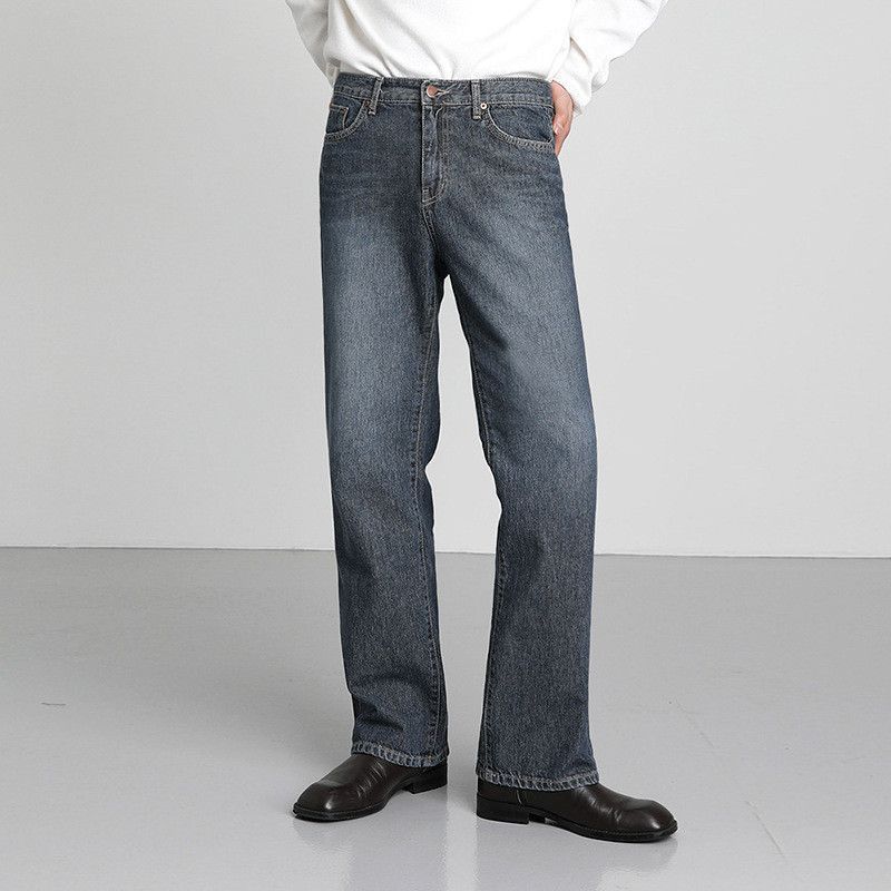 Japanese Brand Retro straight tube loose wide leg casual jeans Size US 32 / EU 48 - 5 Thumbnail