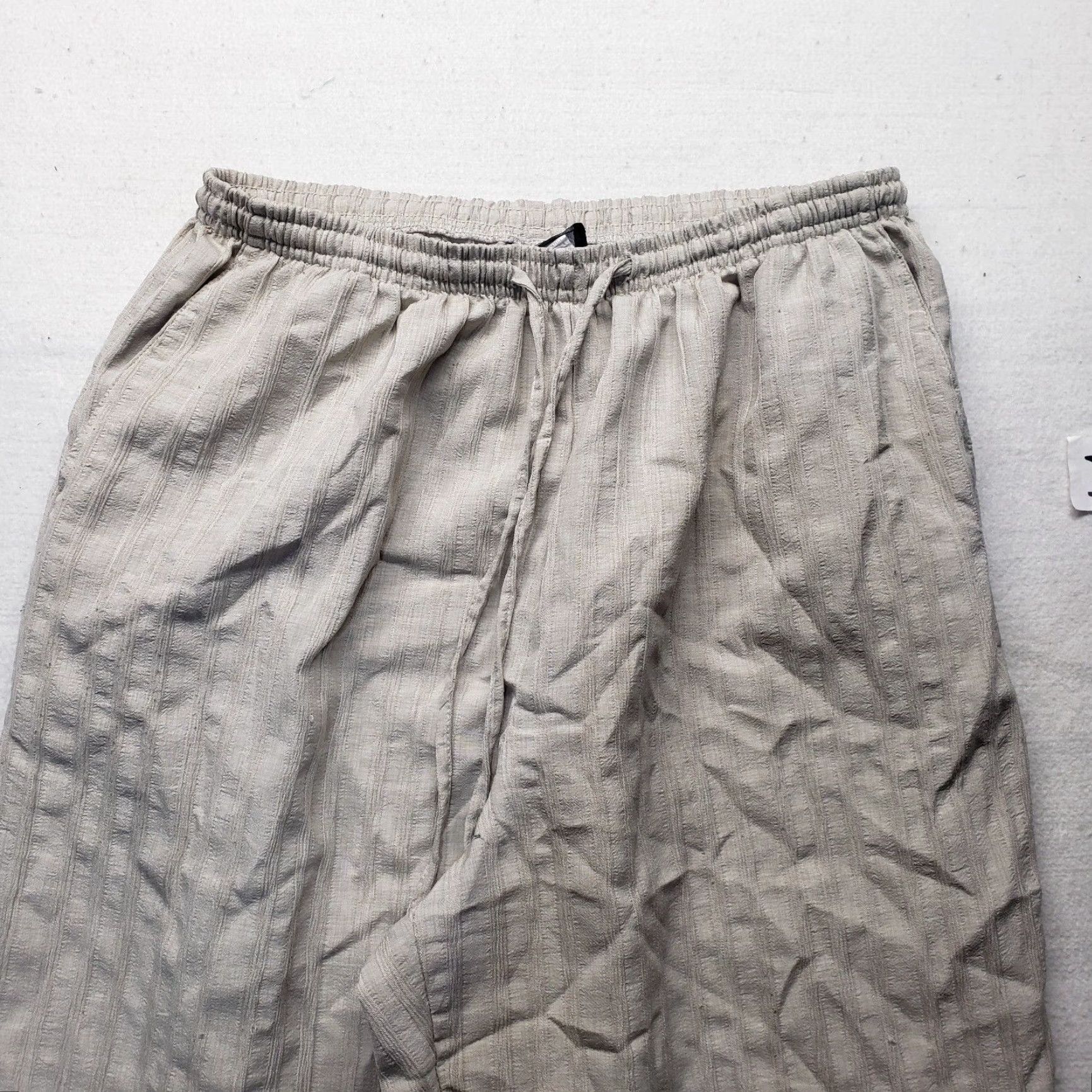 Vintage Southern Lady Pants Adult Women's Size L Large Brown Tan Beige Elastic Waist Womens Size 36" / US 14 / IT 50 - 2 Thumbnail