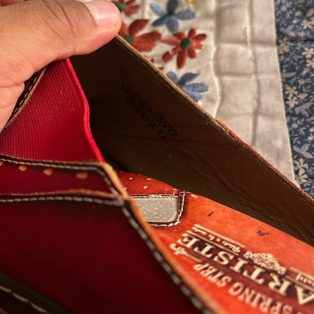 Other L’Artiste Red Clogs w/ Embroidery(measurements shown) Size US 8 / IT 38 - 8 Thumbnail