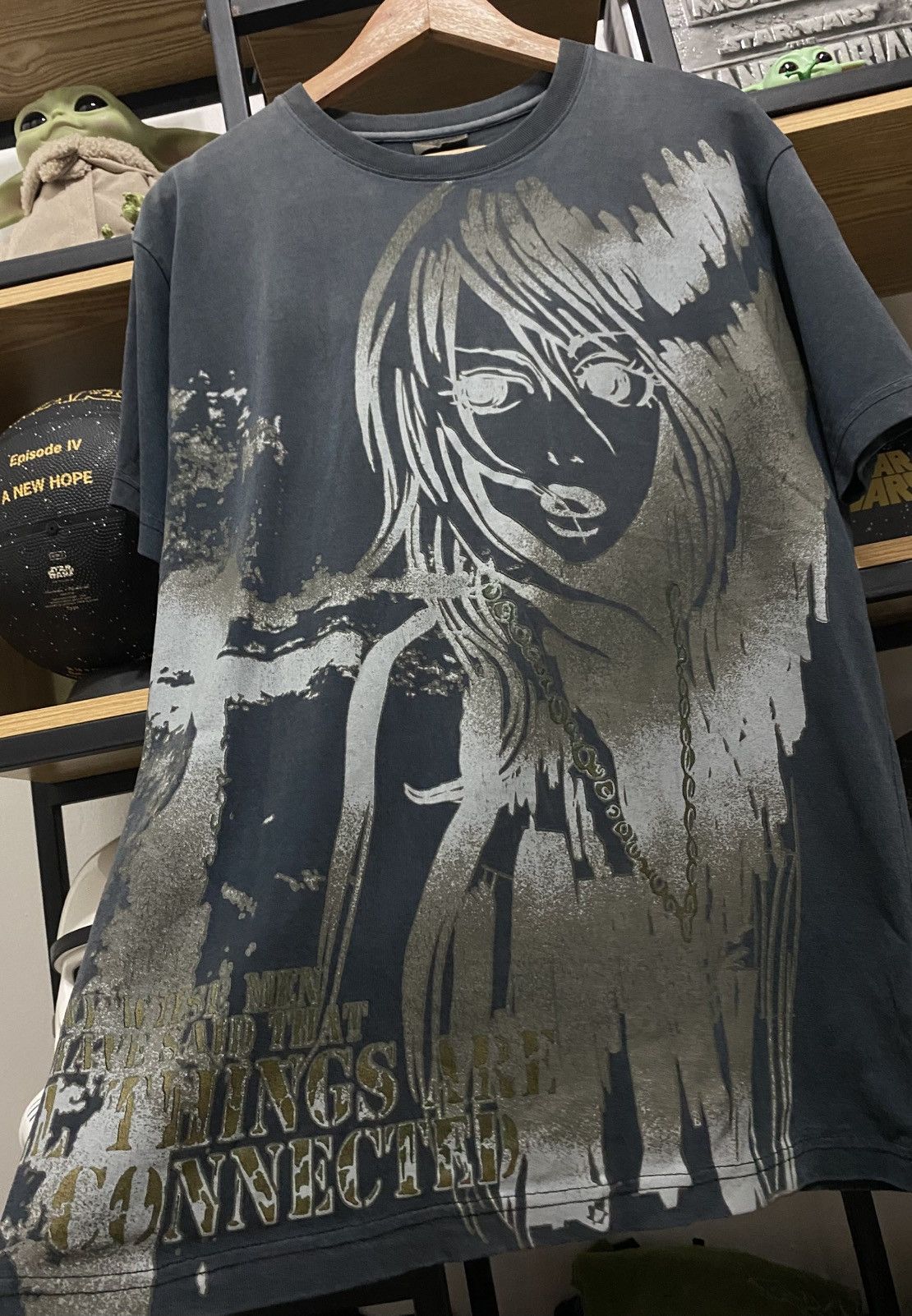 Japanese Brand Japan Space Opera "Things Are Connected" Anime Graphic Tee Size US L / EU 52-54 / 3 - 7 Thumbnail