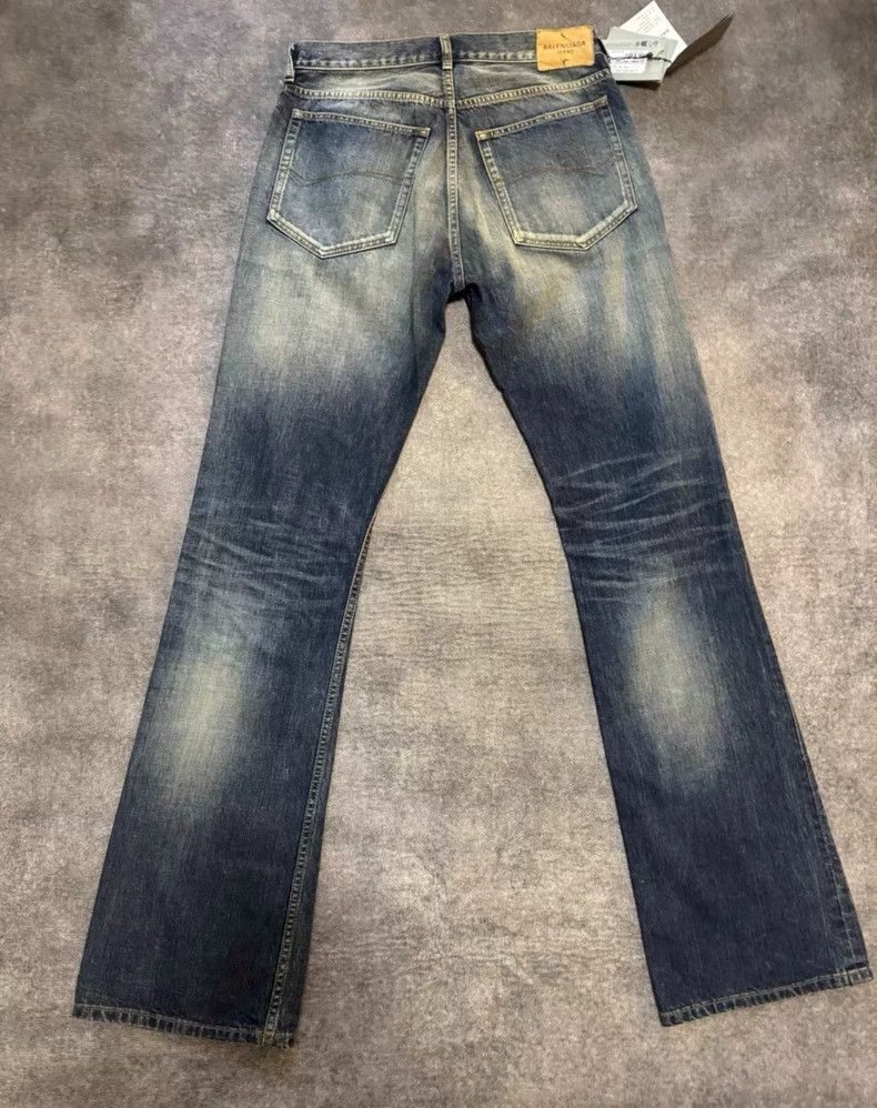 Balenciaga Balenciaga size S Patchwork Low-Rise Straight-Leg Jeans Size US 27 - 2 Thumbnail