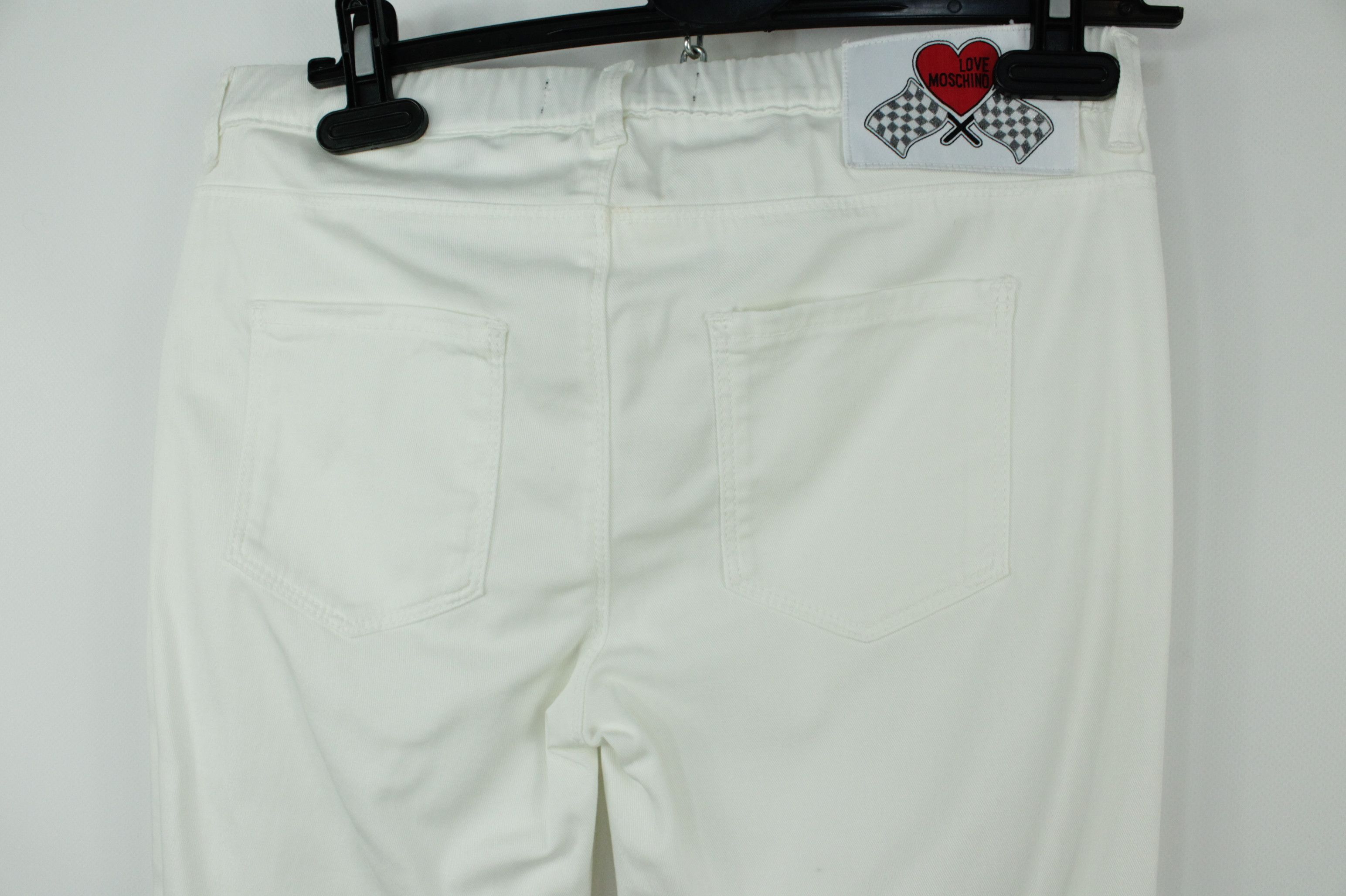 Designer × Love Moschino Love Moschino White Skinny Jeans / Jegging Size 27" / US 4 / IT 40 - 6 Thumbnail