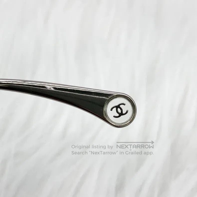 Chanel Chanel Silver irregular sunglasses Size ONE SIZE - 6 Thumbnail