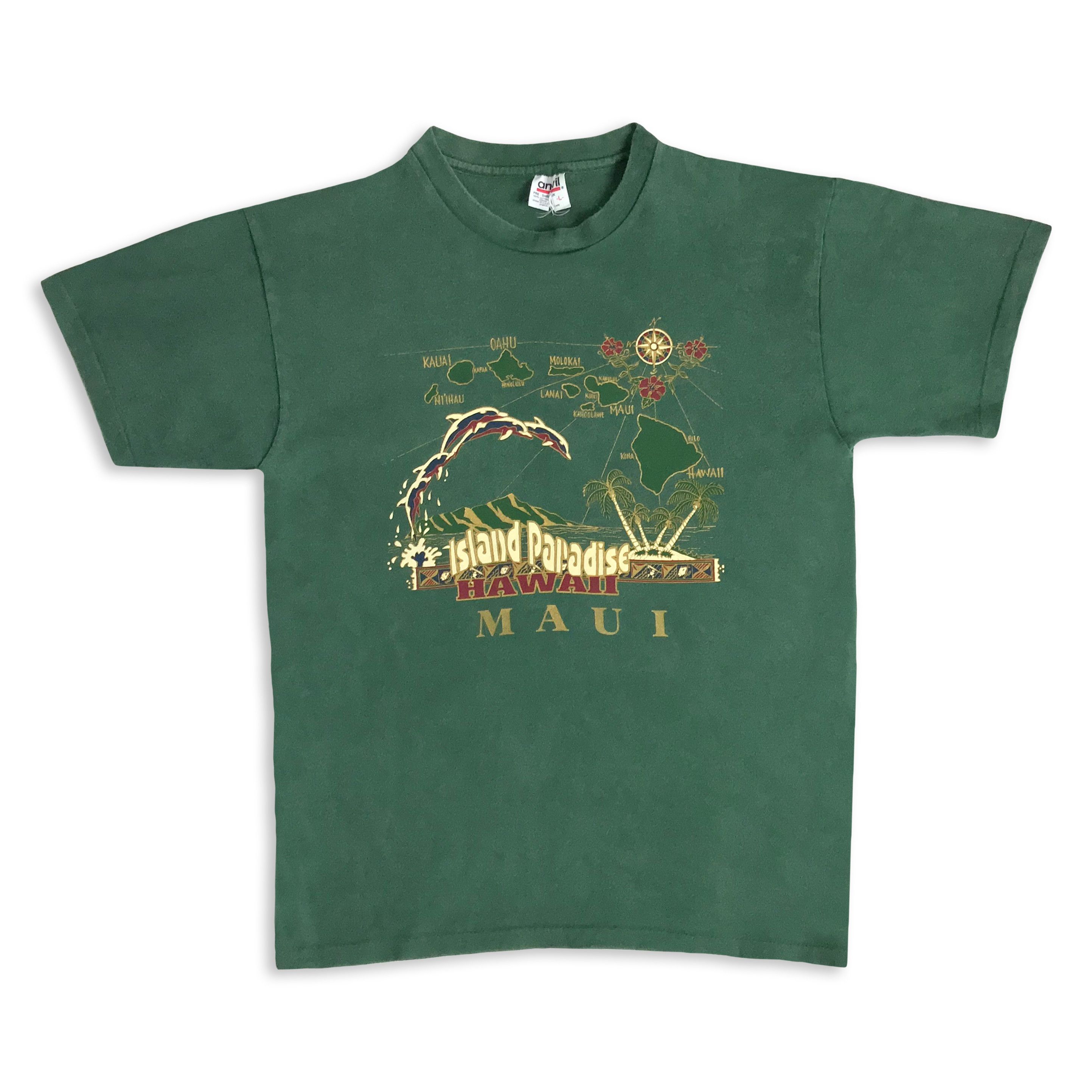 Anvil Vintage 80s 90s MAUI HAWAII T shirt Single Stitch Tee USA Size US M / EU 48-50 / 2 - 2 Thumbnail