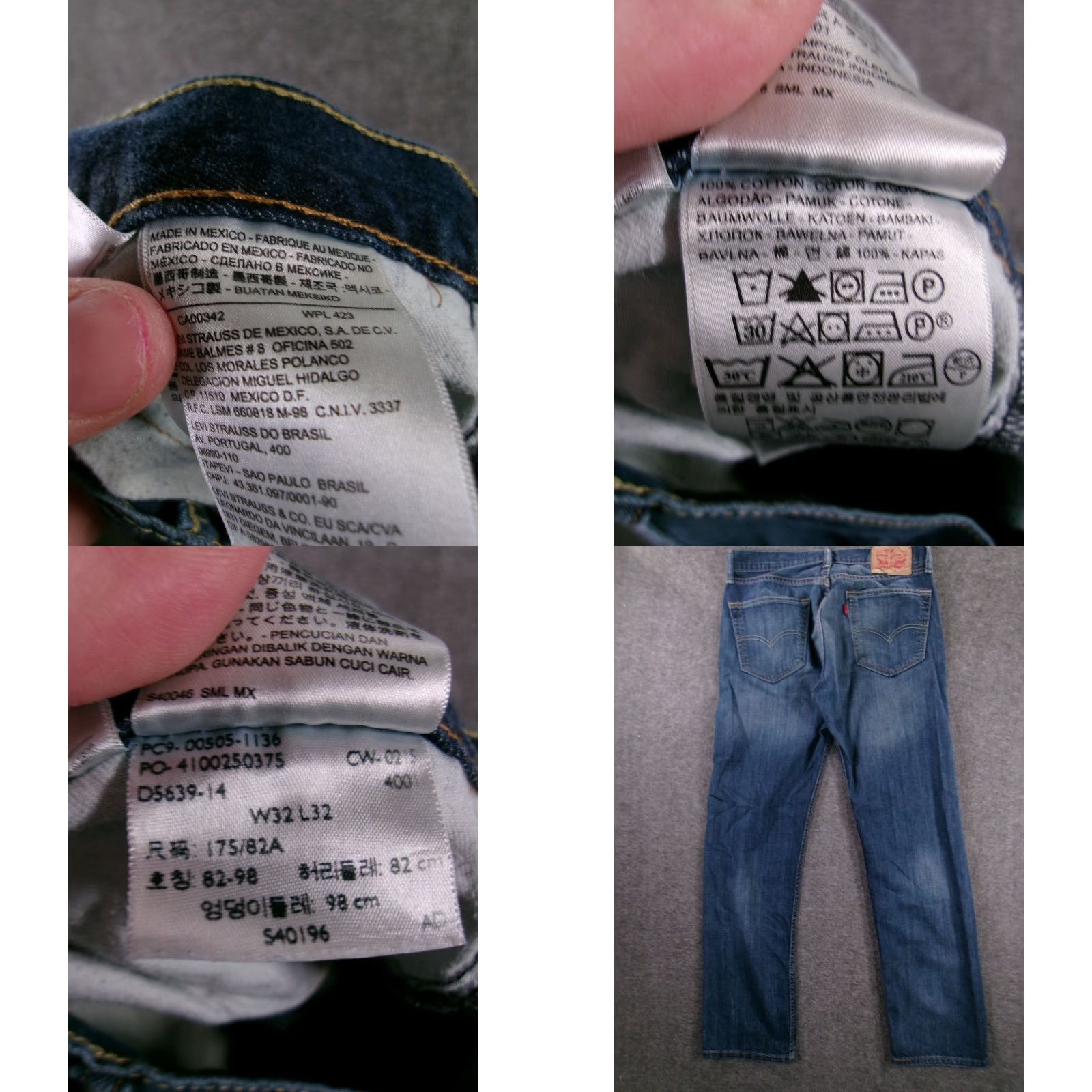 Vintage Levis 505 Jeans Men 32X32 Blue Straight Regular Fit Medium Wash Casual Denim Cotton Jeans USA 90s Theme Mens Size US 32 / EU 48 - 8 Thumbnail