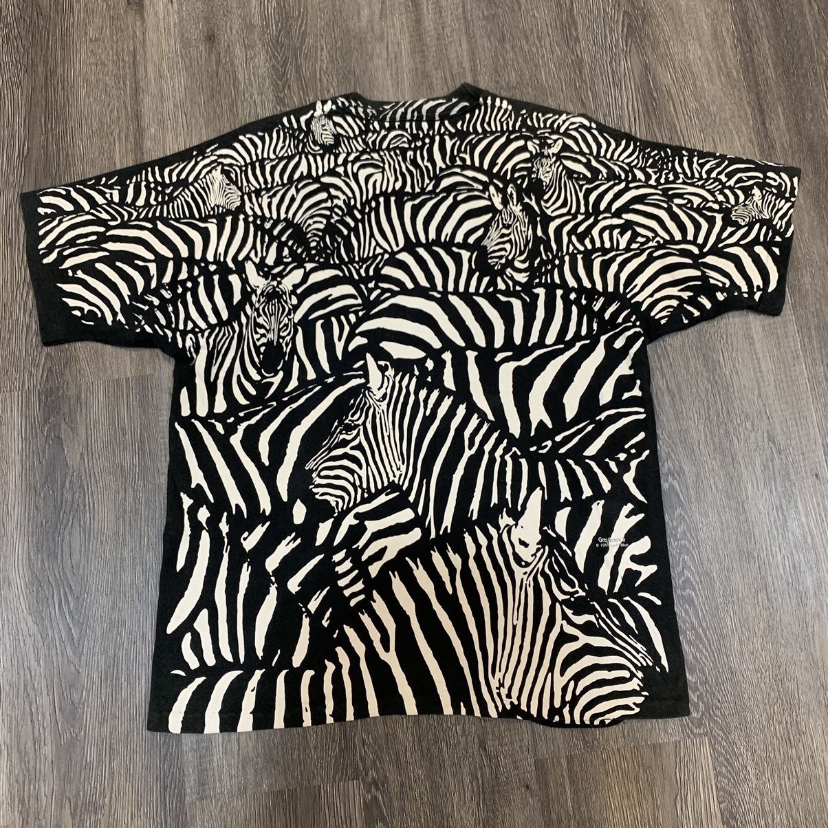Vintage Vintage Liquid Blue 1993 Greg genrich Zebra Size US L / EU 52-54 / 3 - 4 Thumbnail