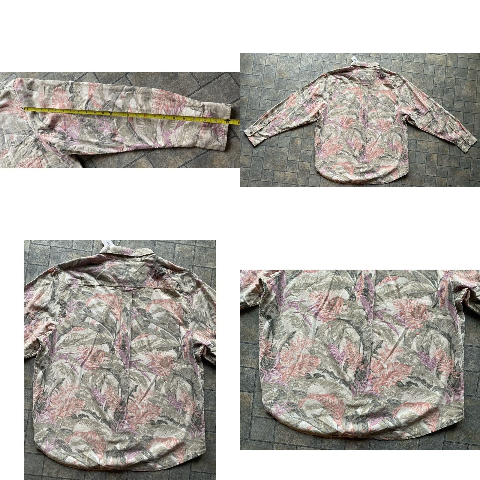 Tommy Bahama Tommy Bahama MENS XL Corduroy Button Up Shirt Coastline Cord Floral Pink NEW NWT Size US XL / EU 56 / 4 - 9 Thumbnail