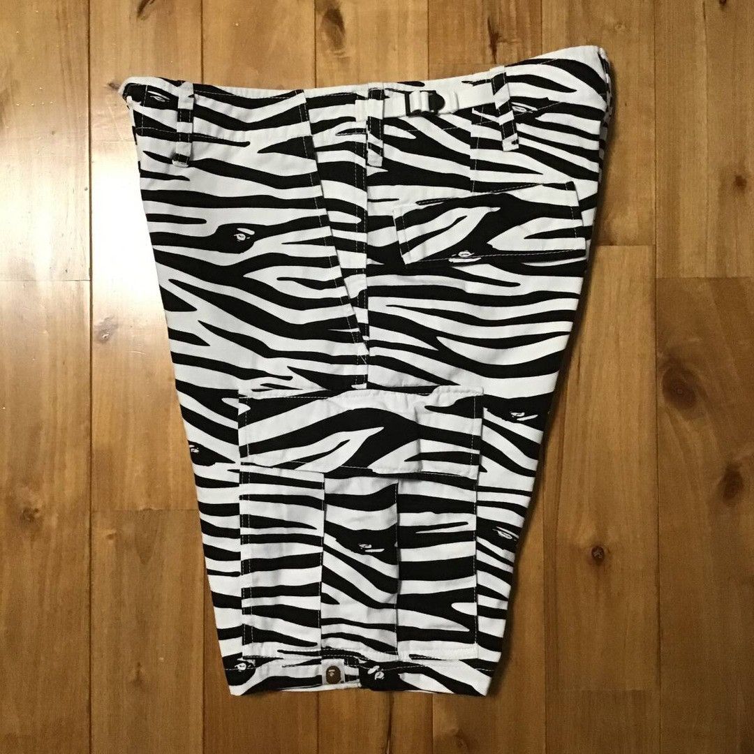 Bape BAPE Zebra camo cargo shorts a bathing ape NIGO ★size S Size US 30 / EU 46 - 5 Thumbnail