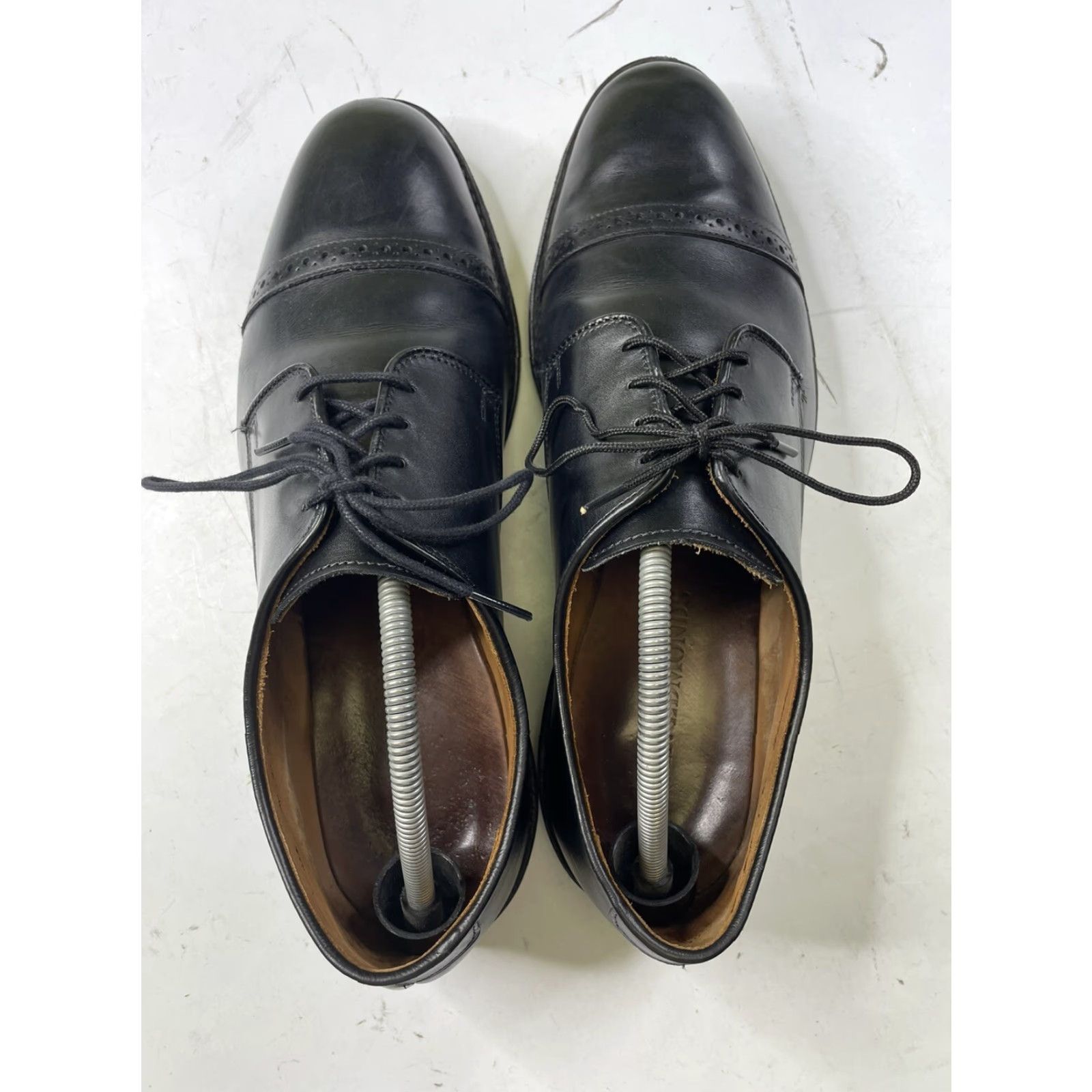 Allen Edmonds Boulevard Cap Toe Dress Shoe 10.5 3E Black Leather Wide Oxford Casual Mens Shoes