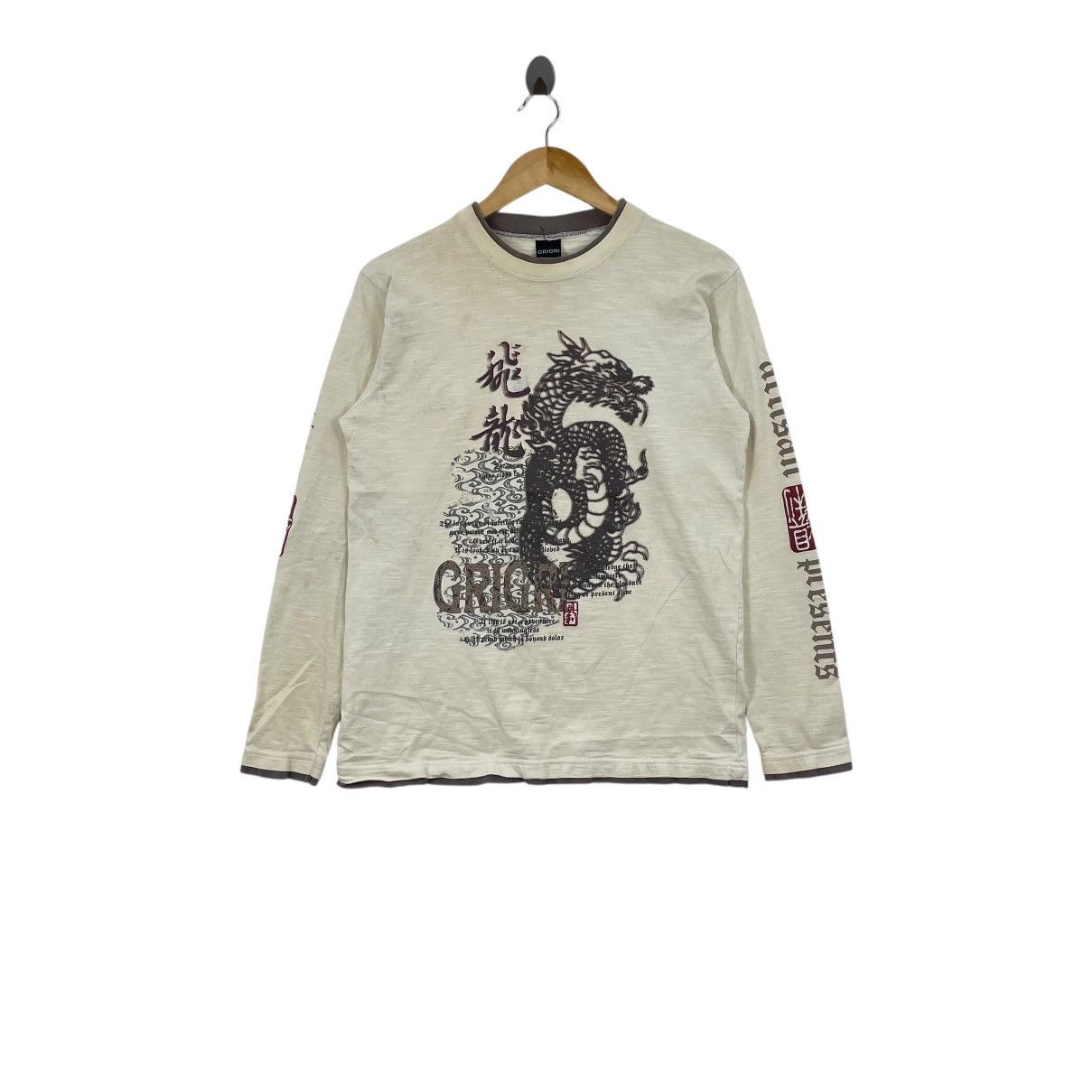 Vintage Vintage GRIGRI Artisan Presents Sukajan Dragon Long Shirt Size US L / EU 52-54 / 3 - 1 Thumbnail