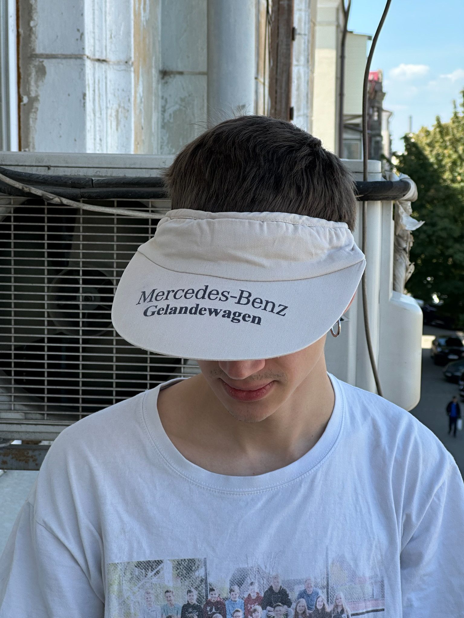 Mercedes-Benz Vintage Mercedes-Benz Gelandewagen Cap 90s tennis visor Size ONE SIZE - 4 Thumbnail