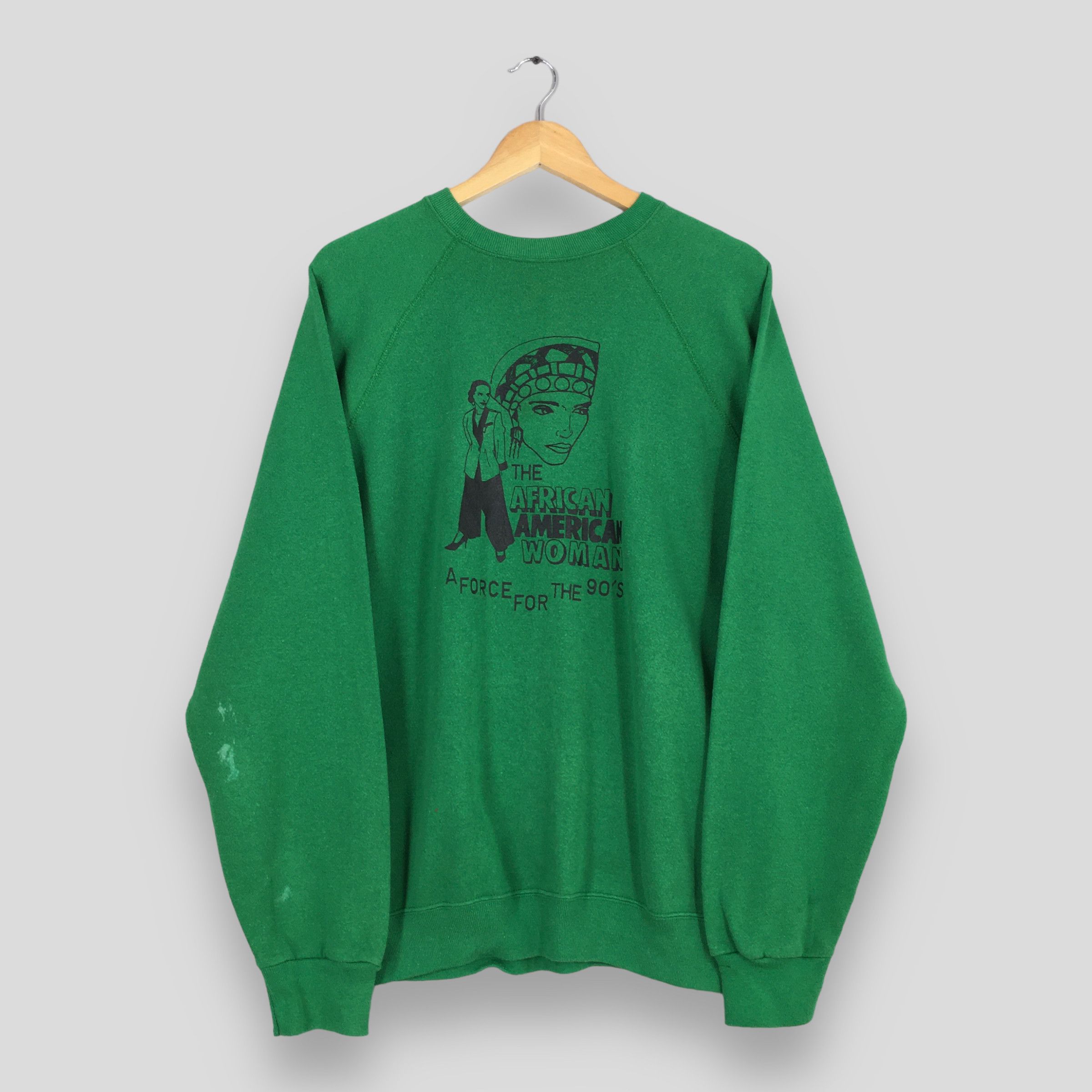 Tultex × Vintage Vintage The African American Woman Crewneck Pullover XLarge Size US XL / EU 56 / 4 - 1 Thumbnail