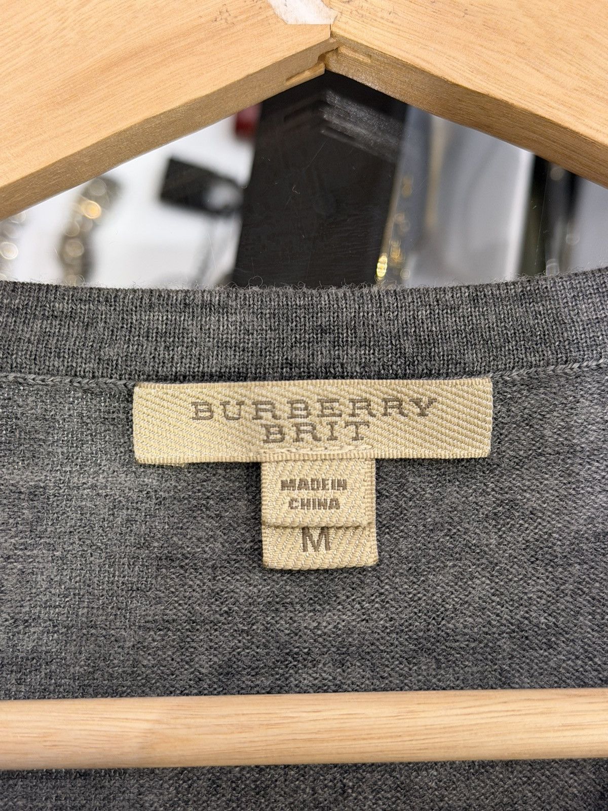 Burberry Burberry Brit Long Sleeve Crewneck Sweater - Grey Size US M / EU 48-50 / 2 - 3 Thumbnail