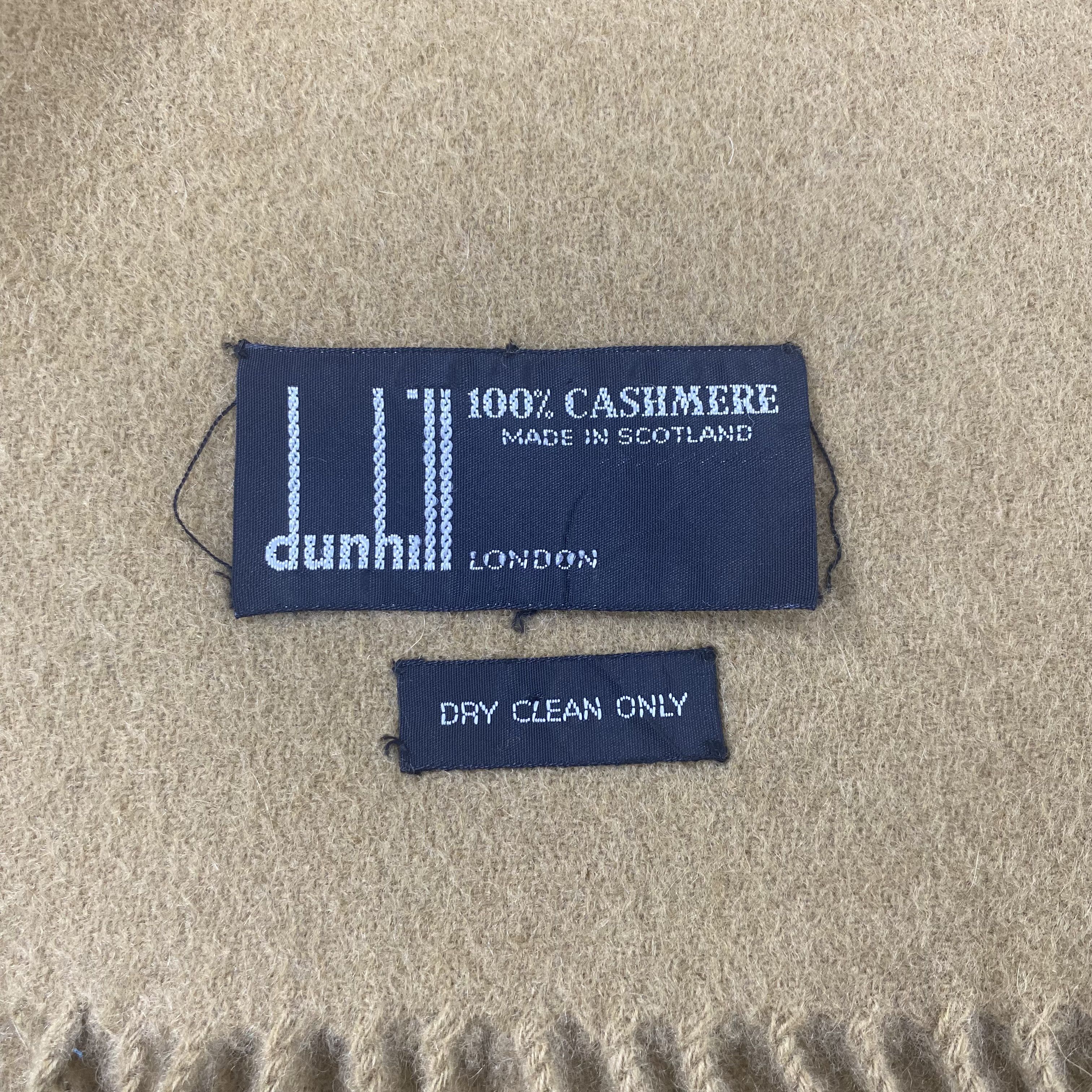 Alfred Dunhill Dunhill 100% Cashmere Scarf / Muffler / Neckwear -T1137 Size ONE SIZE - 6 Thumbnail