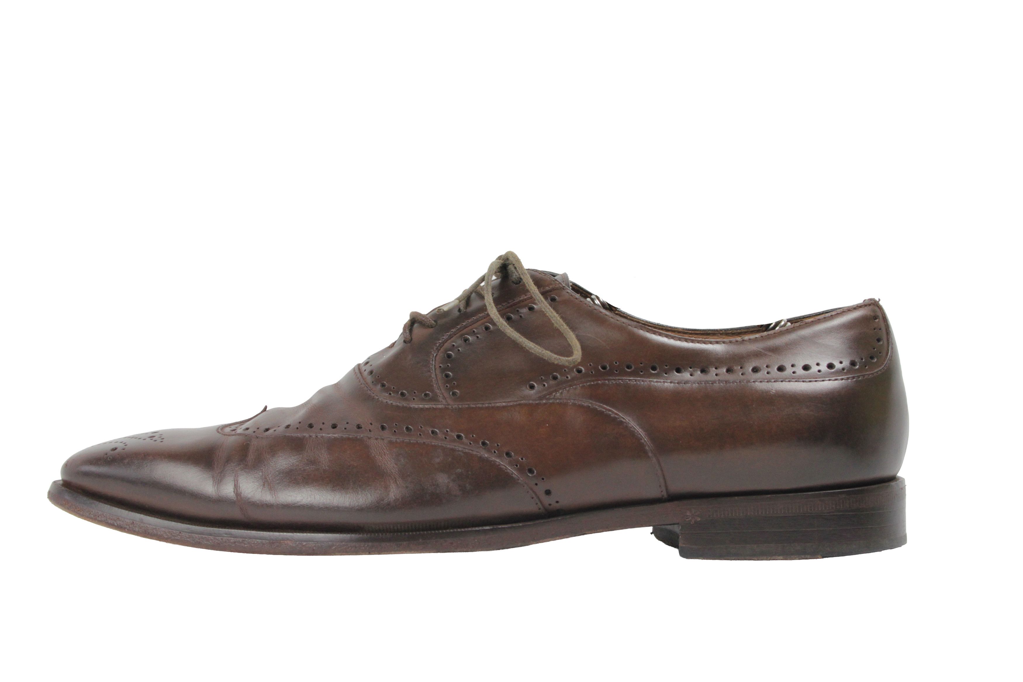 Doucal's Perforated Brogue Oxford Shoes Size US 10 / EU 43 - 2 Thumbnail