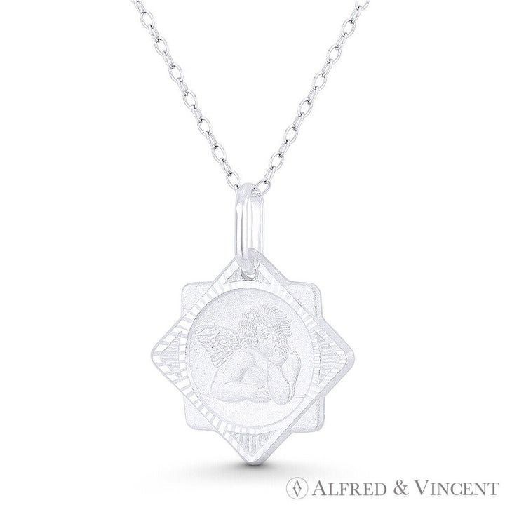 Other Winged Baby Cherub Guardian Angel Jewish Star Pendant Size ONE SIZE - 1 Preview