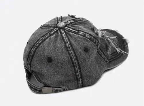 Other Hazuki x Airi Utility grunge unisex distressed ripped cap Size ONE SIZE - 4 Thumbnail