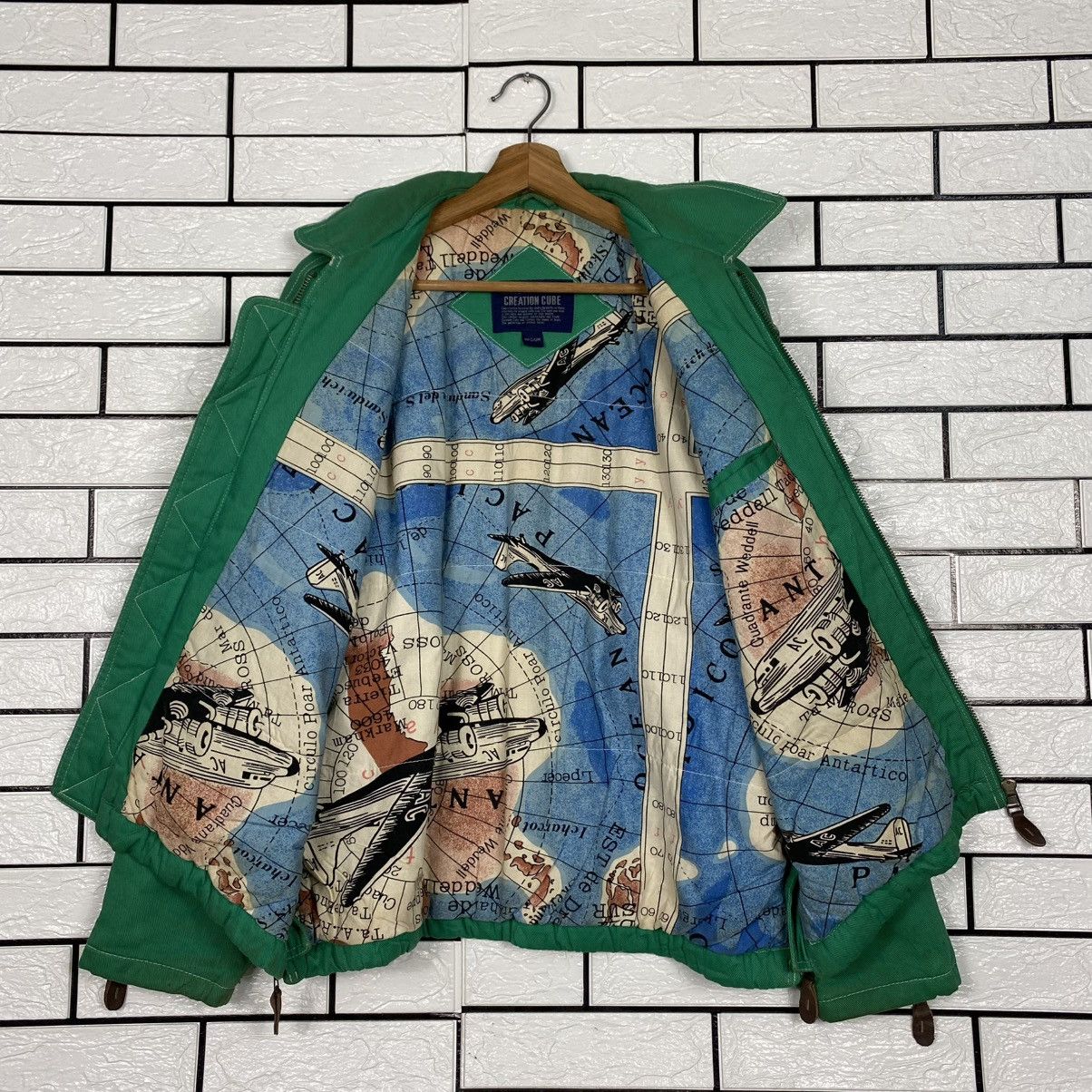 Japanese Brand 🔥VINTAGE FLY BOMBER JACKET CREATION CUBE ISSEY MIYAKE Size US M / EU 48-50 / 2 - 13 Thumbnail