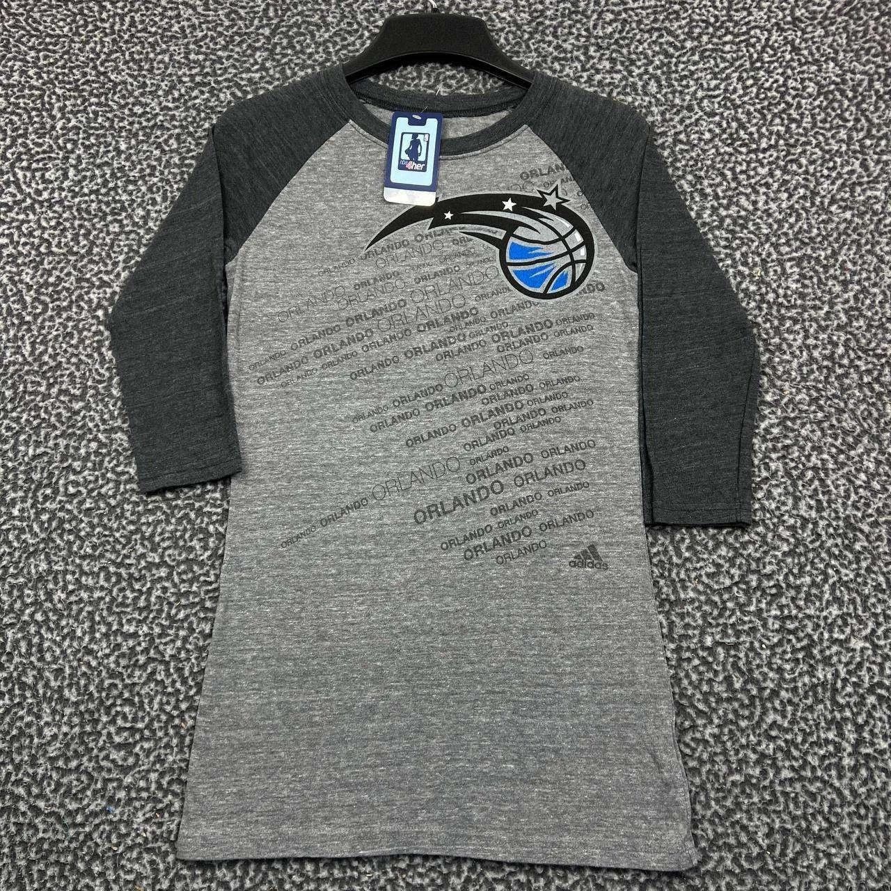 Adidas Orlando Magic Shirt Women Gray NBA 3/4 Sleeve Crew Neck S Size S / US 4 / IT 40 - 1 Thumbnail