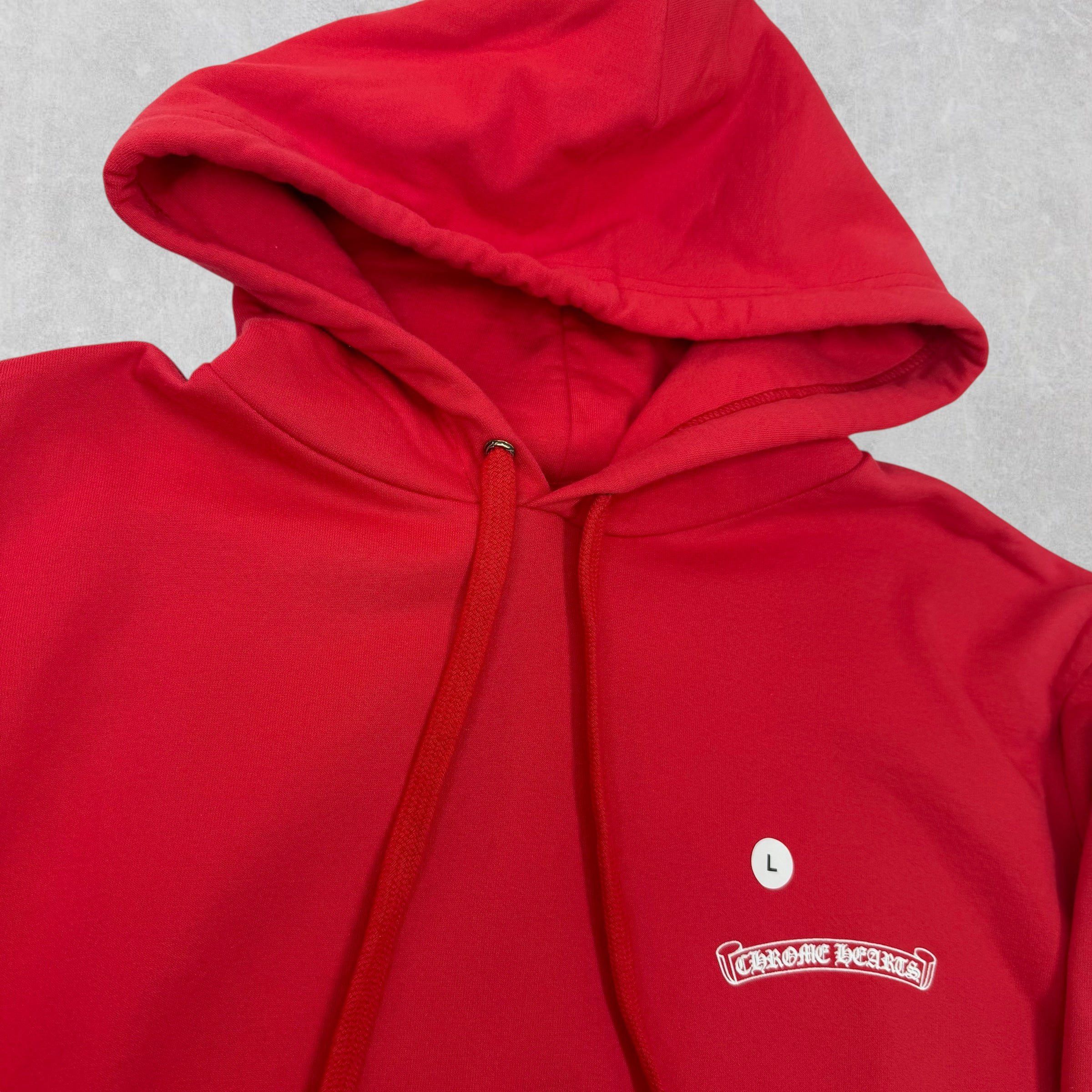 Chrome Hearts Chrome Hearts Red Scroll Logo Hoodie L Size US L / EU 52-54 / 3 - 3 Thumbnail