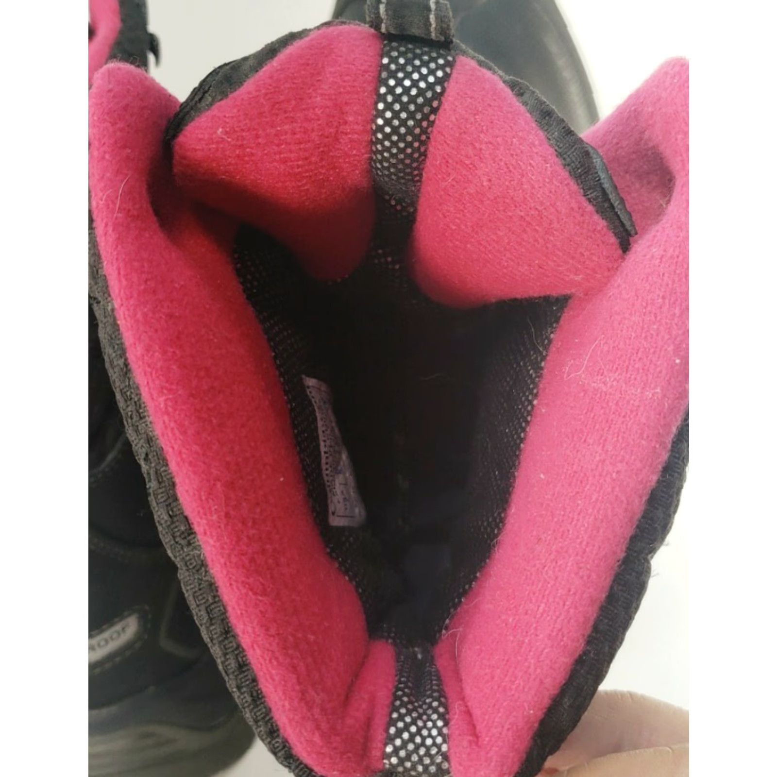 Vintage Columbia Bugaboot Plus Omni Heat Boots Women 7M Black Pink Snow Boot Winter Waterproof 200 Gram BL 1490-010 Size US 6 / IT 36 - 7 Thumbnail