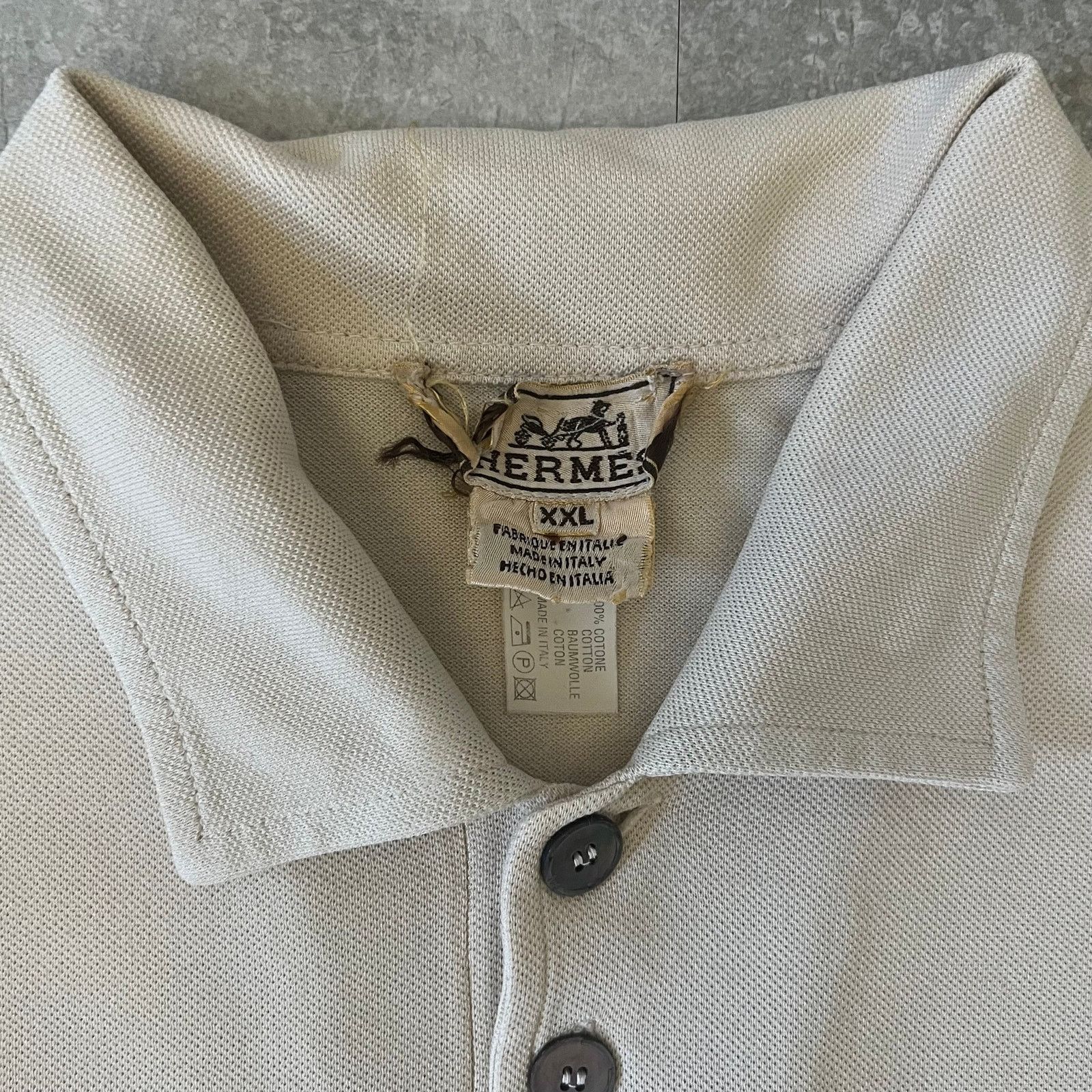Hermes Vintage Hermès Men’s Polo Shirt – Size XXL – Made in Italy Size US XXL / EU 58 / 5 - 4 Thumbnail