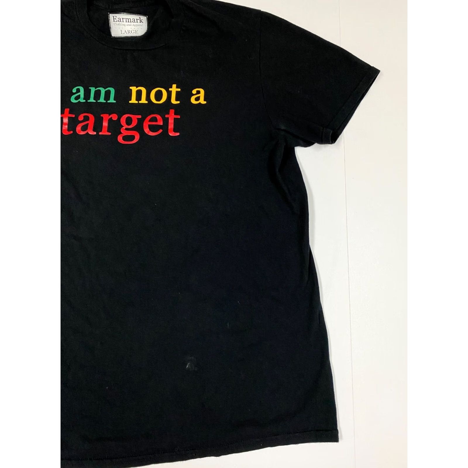Vintage Not a target Mens Shirt L black Earmack Cotton Polyester Logo Short Sleeve Regular Vintage No Size US L / EU 52-54 / 3 - 2 Thumbnail