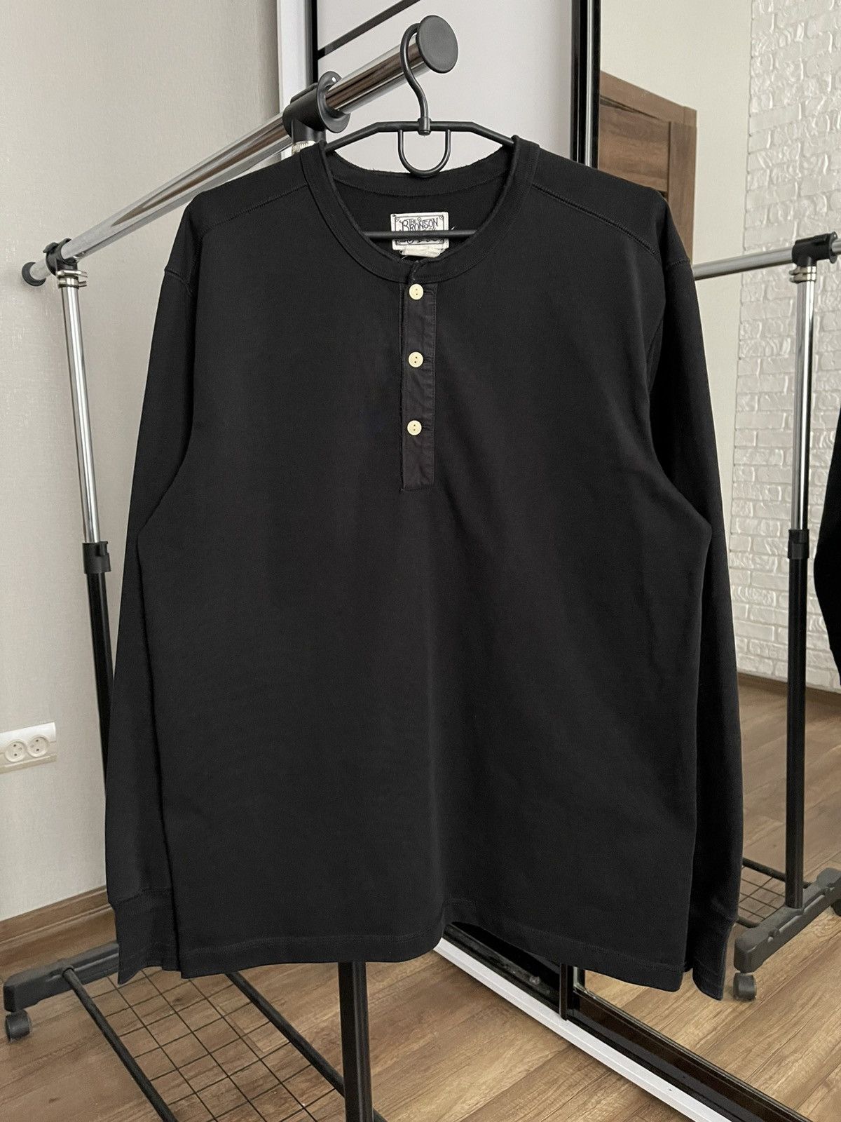 Bronson MFG. CO. Bronson Mfg Heavyweight Henley Long Sleeve T-Shirt Pullover Size US XXL / EU 58 / 5 - 1 Thumbnail