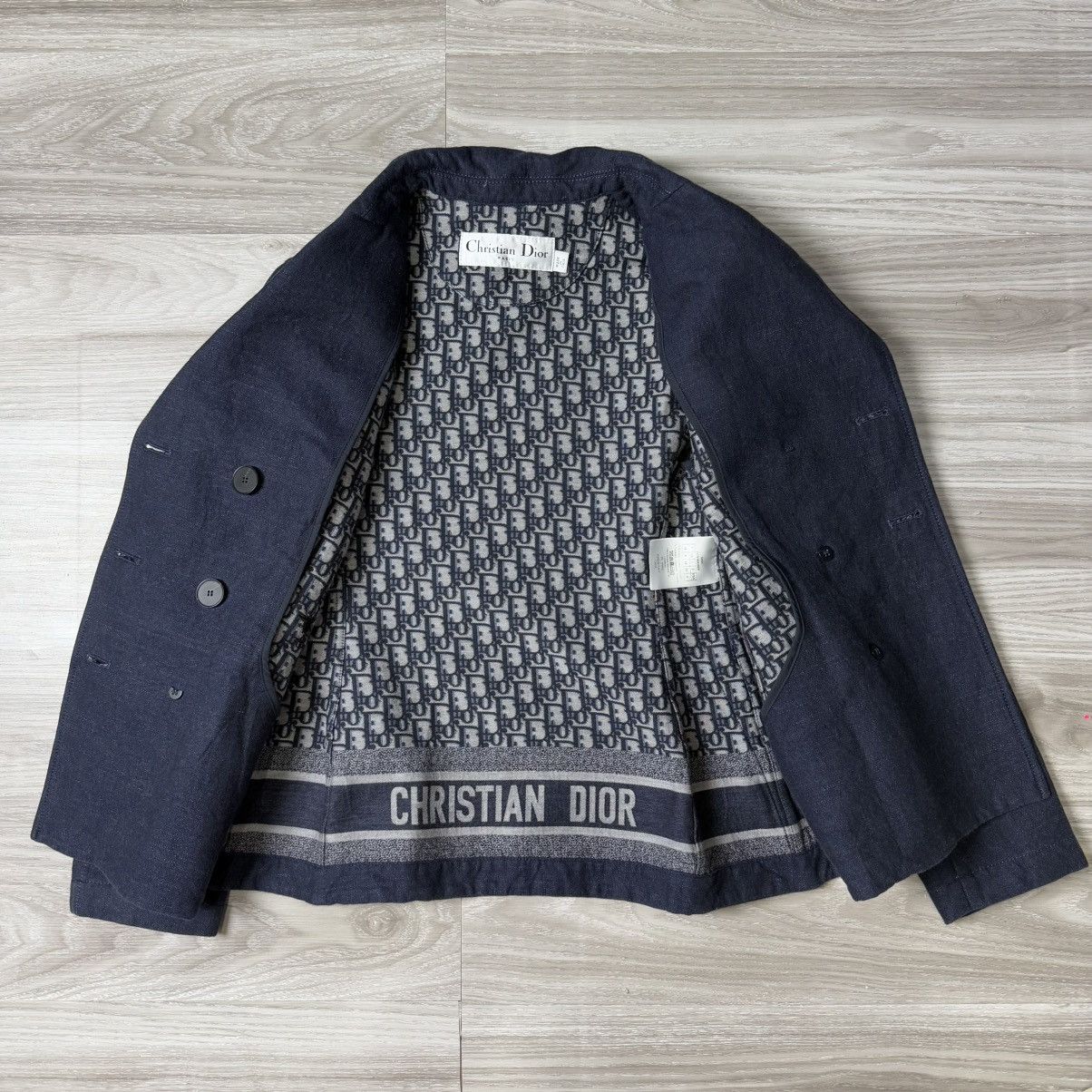 Dior Christian Dior - Monogram Lining - Double Breasted Jacket Size S / US 4 / IT 40 - 2 Thumbnail