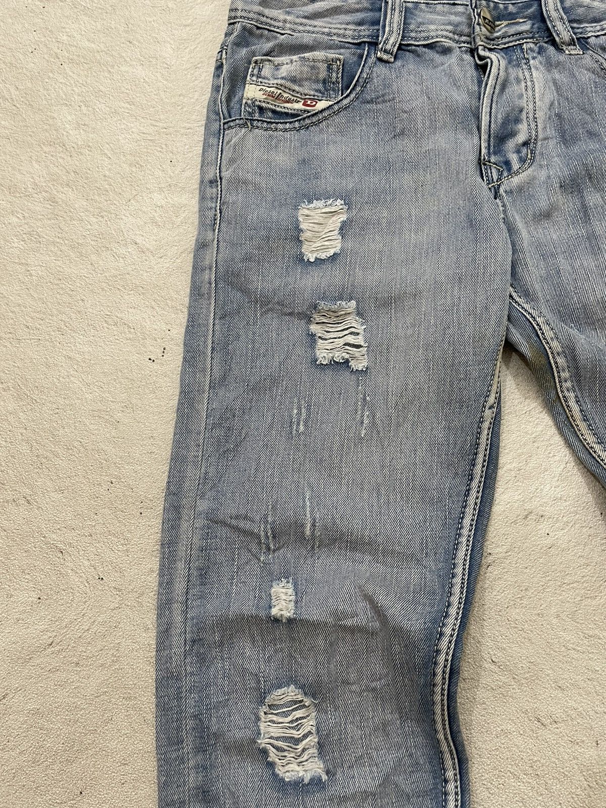 Diesel 2000s Diesel Ripped Denim Jeans Wash Y2K Ifsix LGB hysteric Size US 30 / EU 46 - 3 Thumbnail