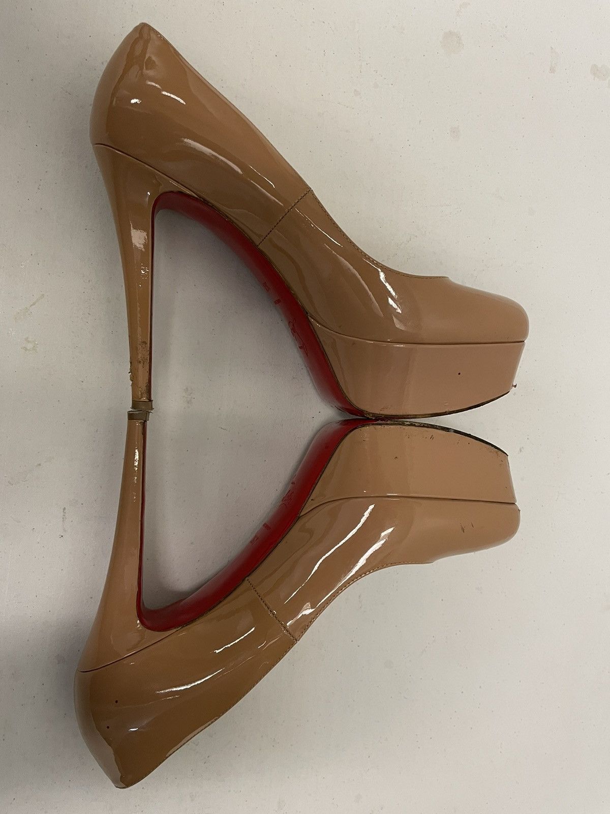 Christian Louboutin Patent Leather Platform Bianca Pump Size US 6 / IT 36 - 1 Thumbnail
