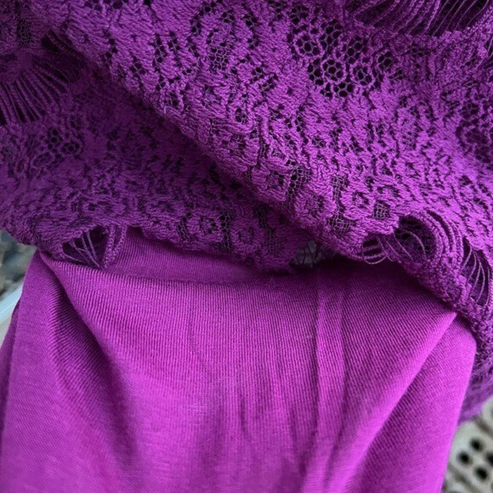 Free People Free people women dress size Large purple color A000274 Size L / US 10 / IT 46 - 2 Thumbnail