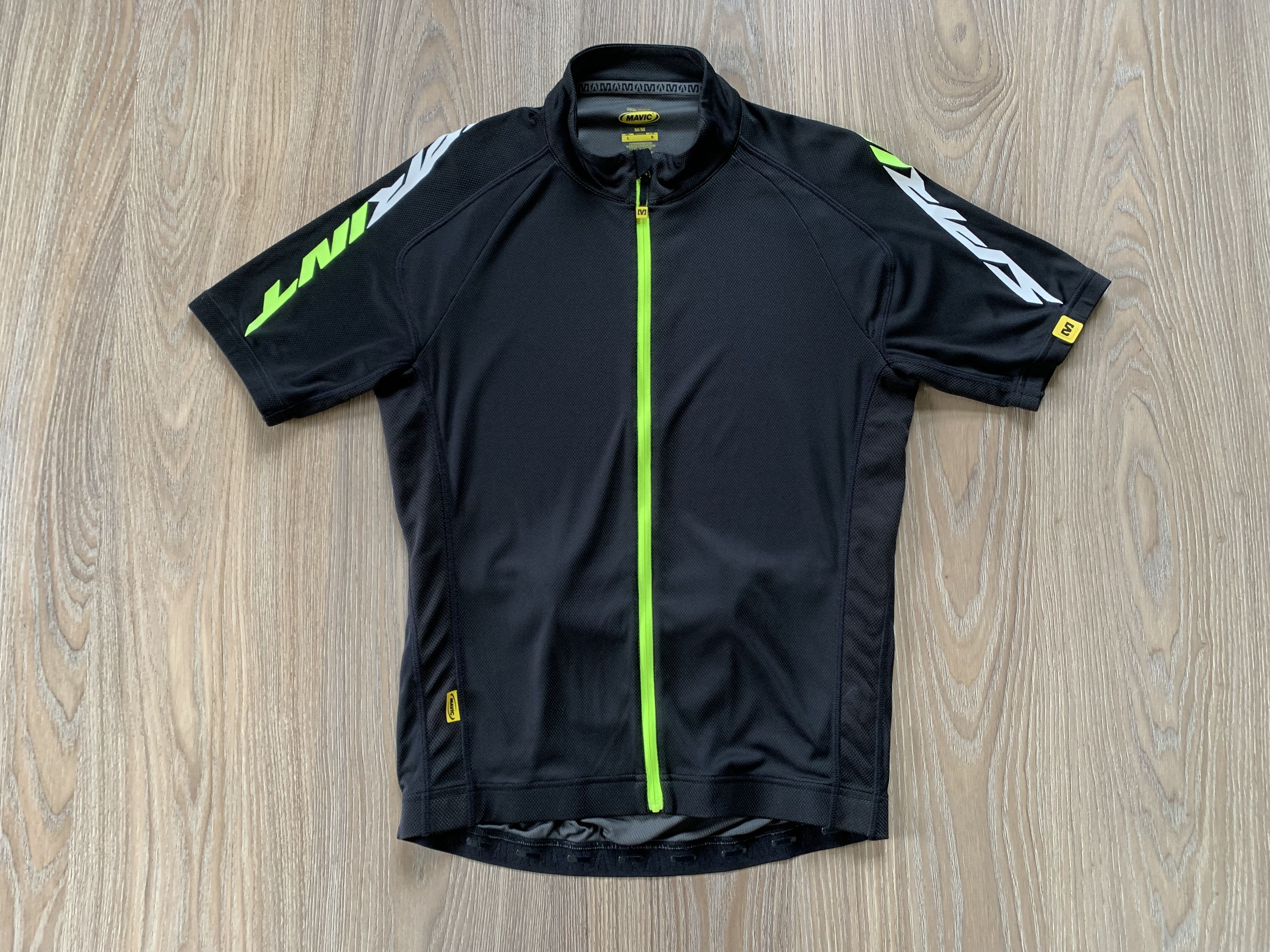 Bicycle Mavic Black Short Sleeve Cycling Jersey Size US M / EU 48-50 / 2 - 2 Thumbnail