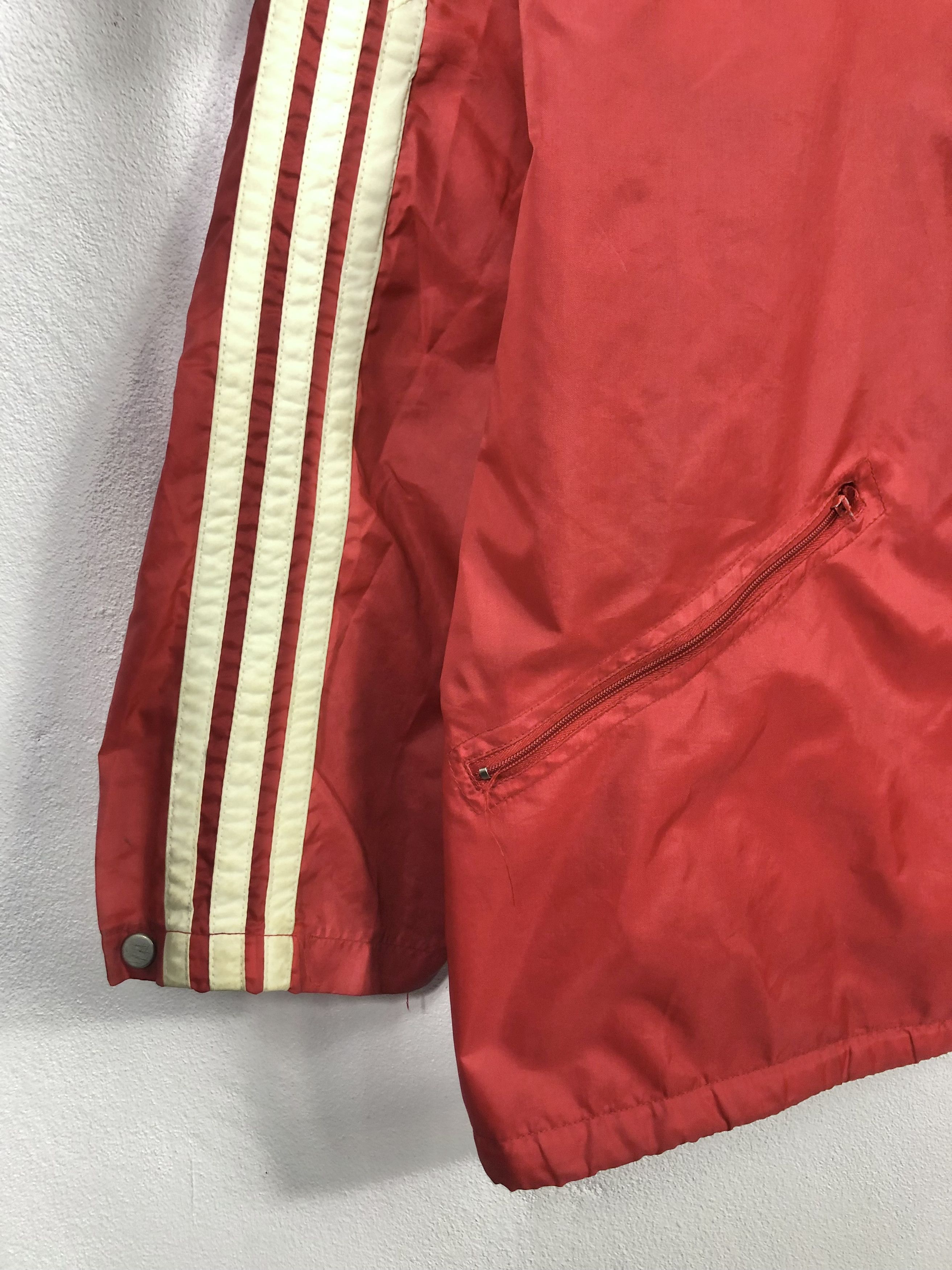 Adidas Rare Vintage 80s Adidas Trefoil Windbreaker Jacket Size US XXL / EU 58 / 5 - 6 Thumbnail
