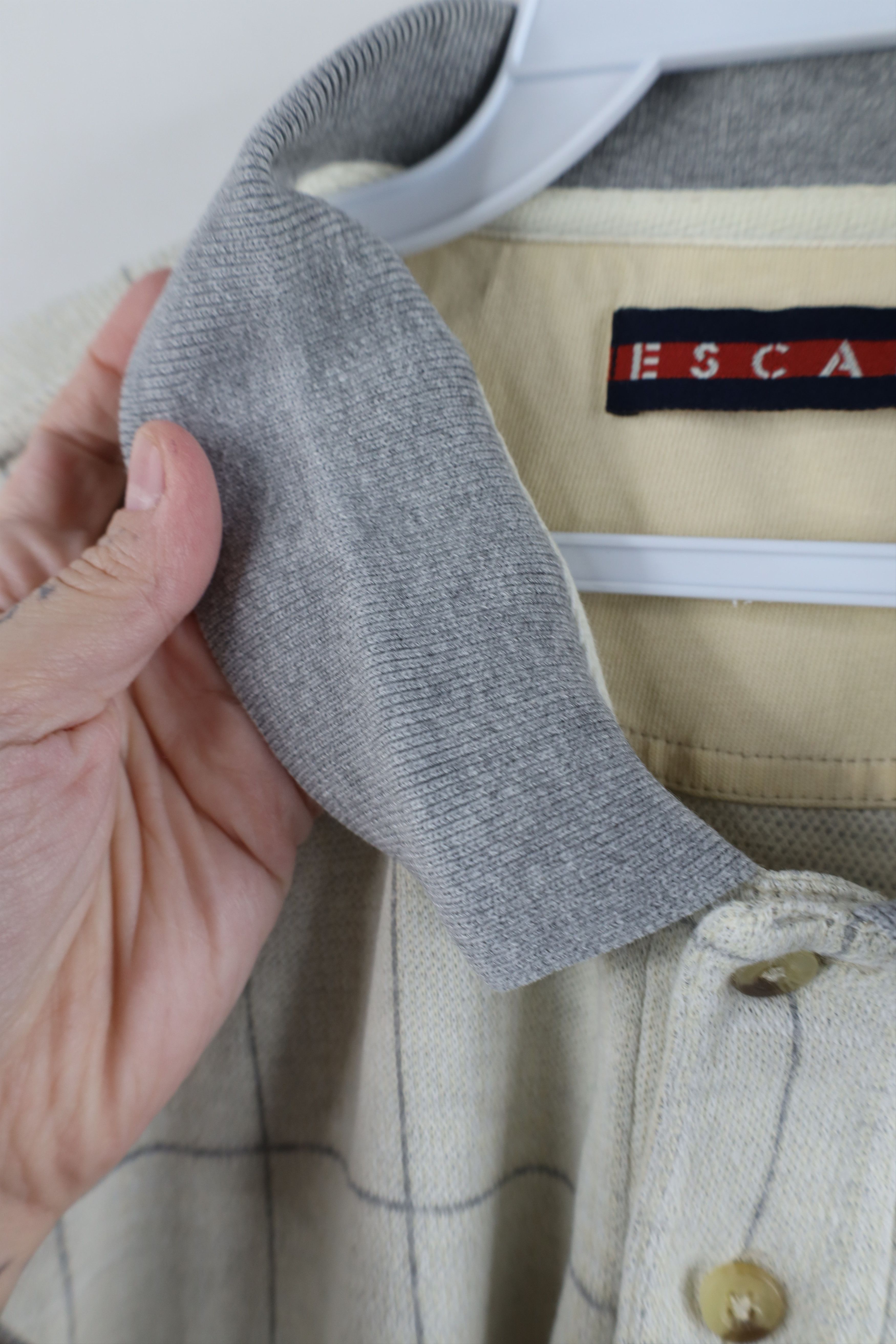 Vintage Vintage 90s Streetwear Fit Checkered Knit Golf Polo Shirt Size US XL / EU 56 / 4 - 9 Thumbnail
