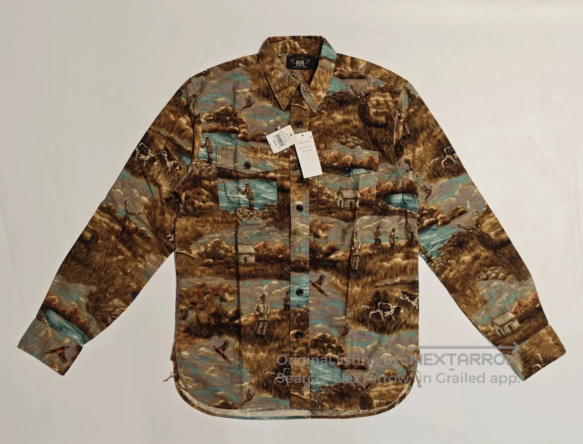 RRL Ralph Lauren Ralph Lauren Vintage Hunting Print Shirt. Size US S / EU 44-46 / 1 - 1 Thumbnail