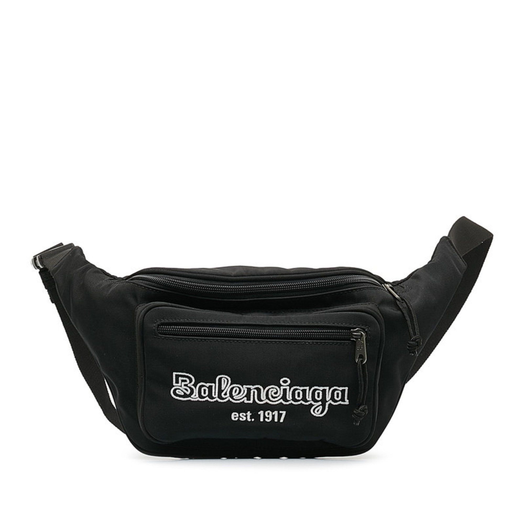 image of Balenciaga Body Bag Waist 482389 Black Nylon Ladies Balenciaga, Women's