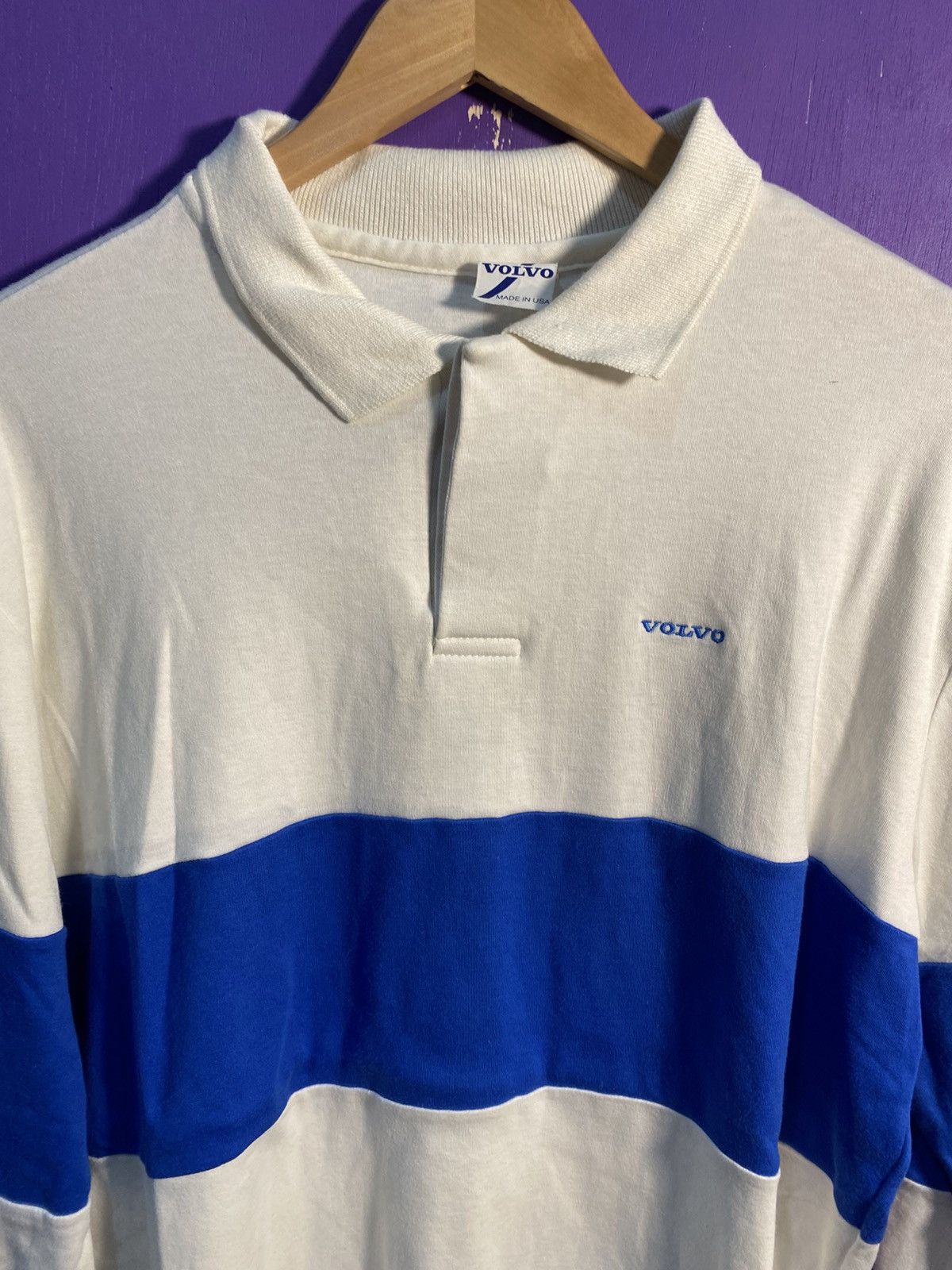 Other Vintage 80s Volvo simple two tone polo shirt Size US XL / EU 56 / 4 - 3 Thumbnail