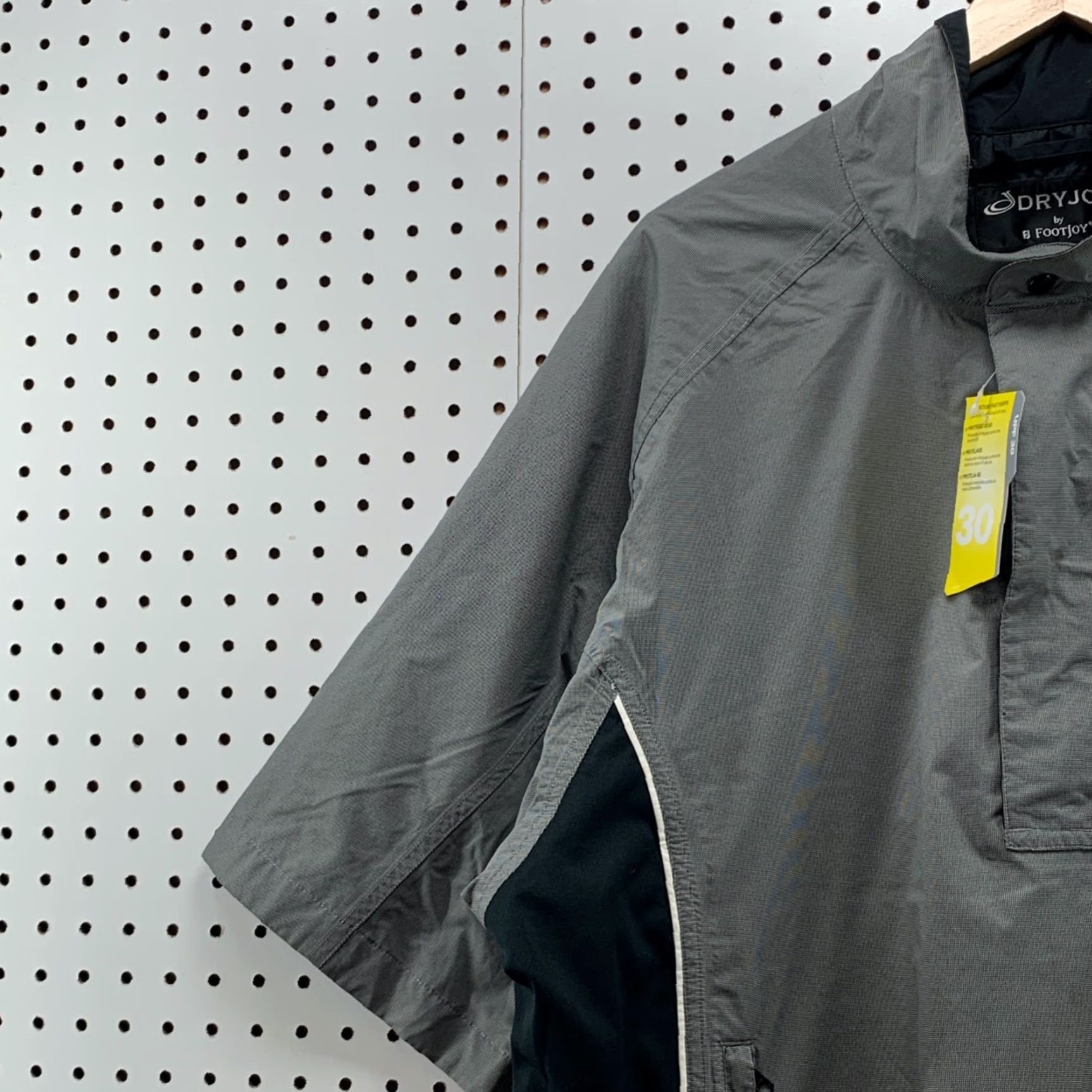 Footjoy VINTAGE FootJoy DryJoys Golf Jacket Men's Large Nylon Spandex Activewear Black Weatherproof 2020s Size US L / EU 52-54 / 3 - 3 Thumbnail