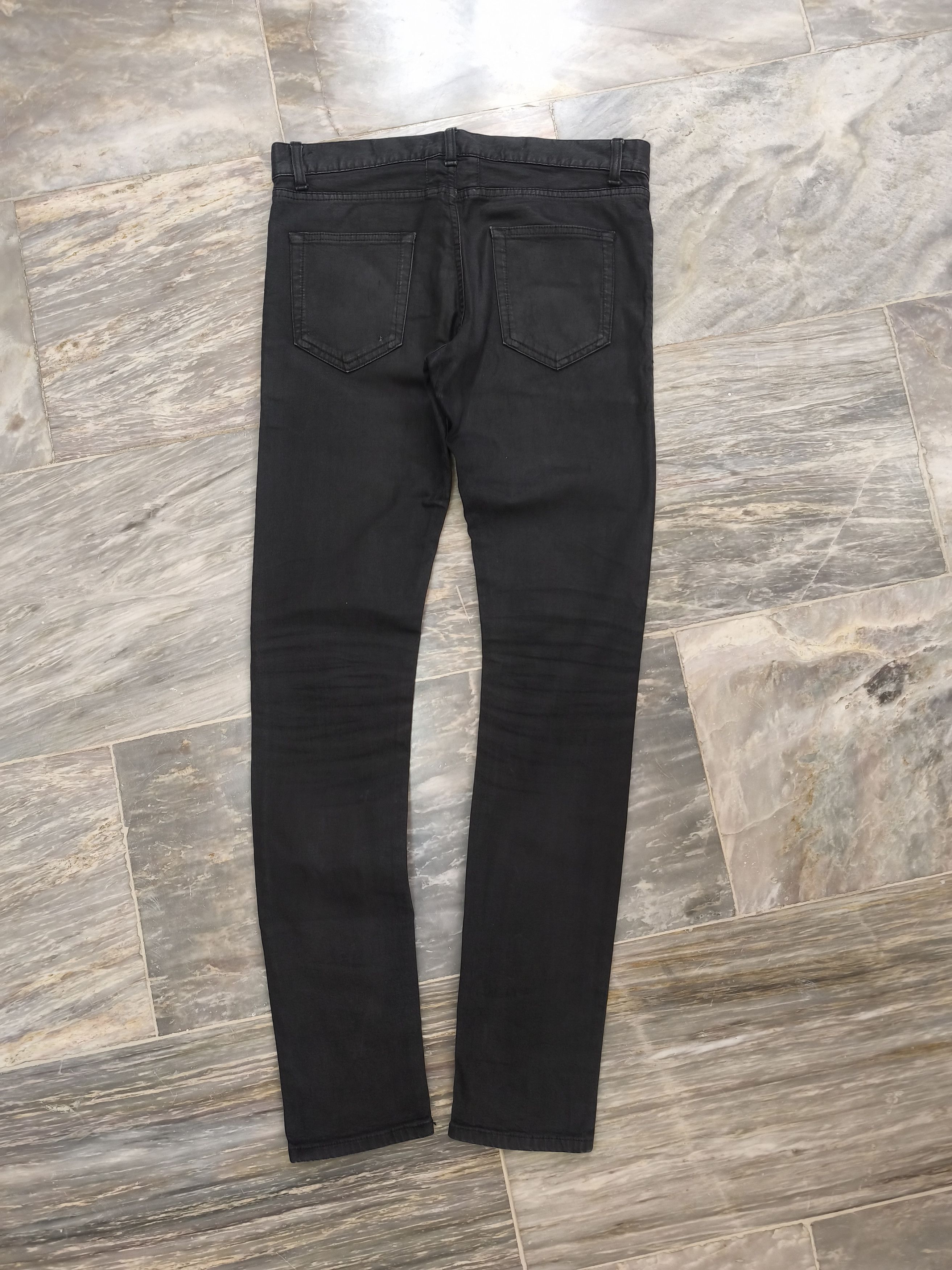 Saint Laurent Paris Saint Laurent Paris 2013 Waxed Black D02 Denim Size US 30 / EU 46 - 11 Thumbnail