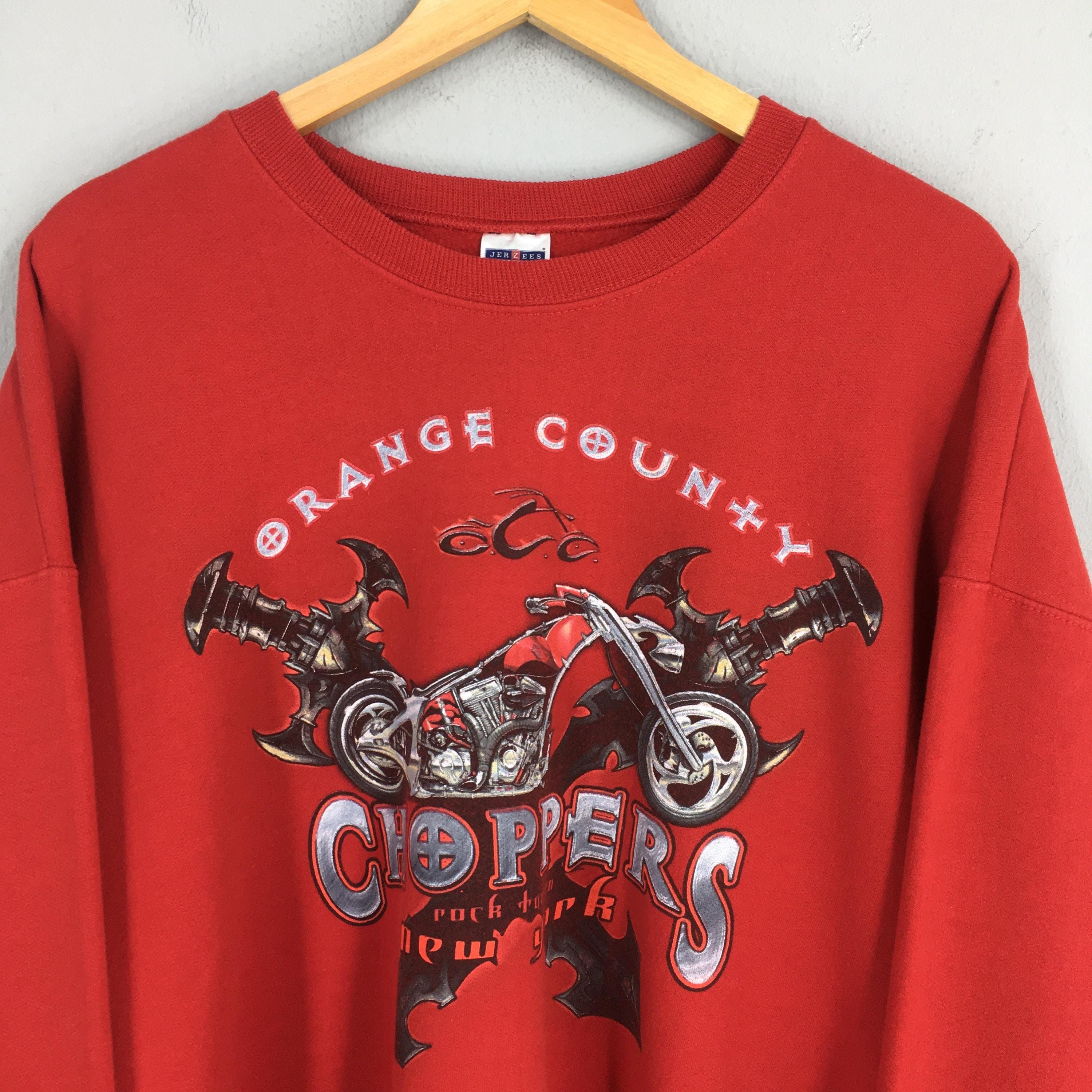 Jerzees Vintage Orange County Choppers Red Sweatshirt XLarge Size US XL / EU 56 / 4 - 2 Thumbnail