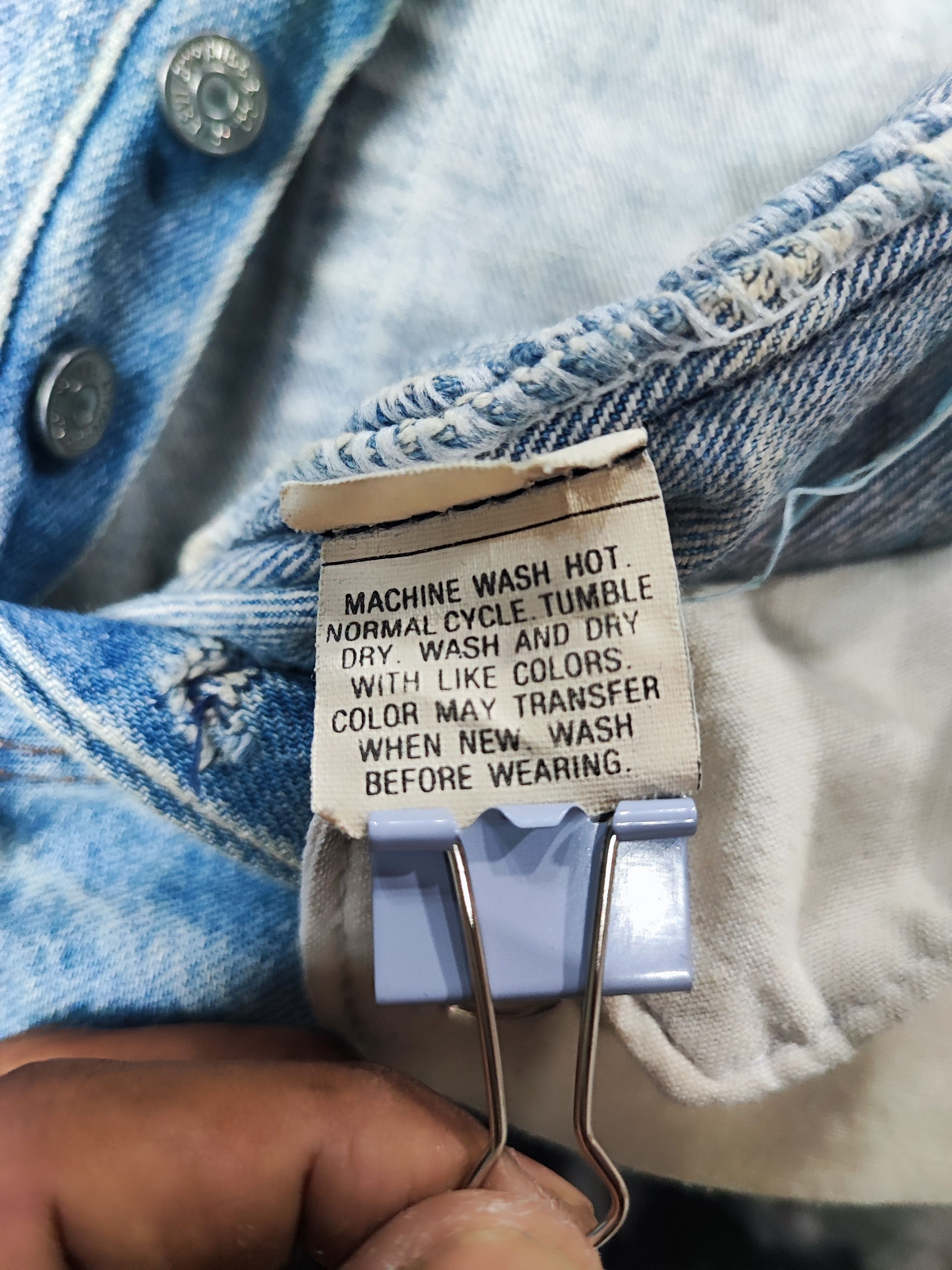 Levi's Vintage 80s Levis 501 0115 Sun Faded Jeans Size US 26 / EU 42 - 13 Thumbnail
