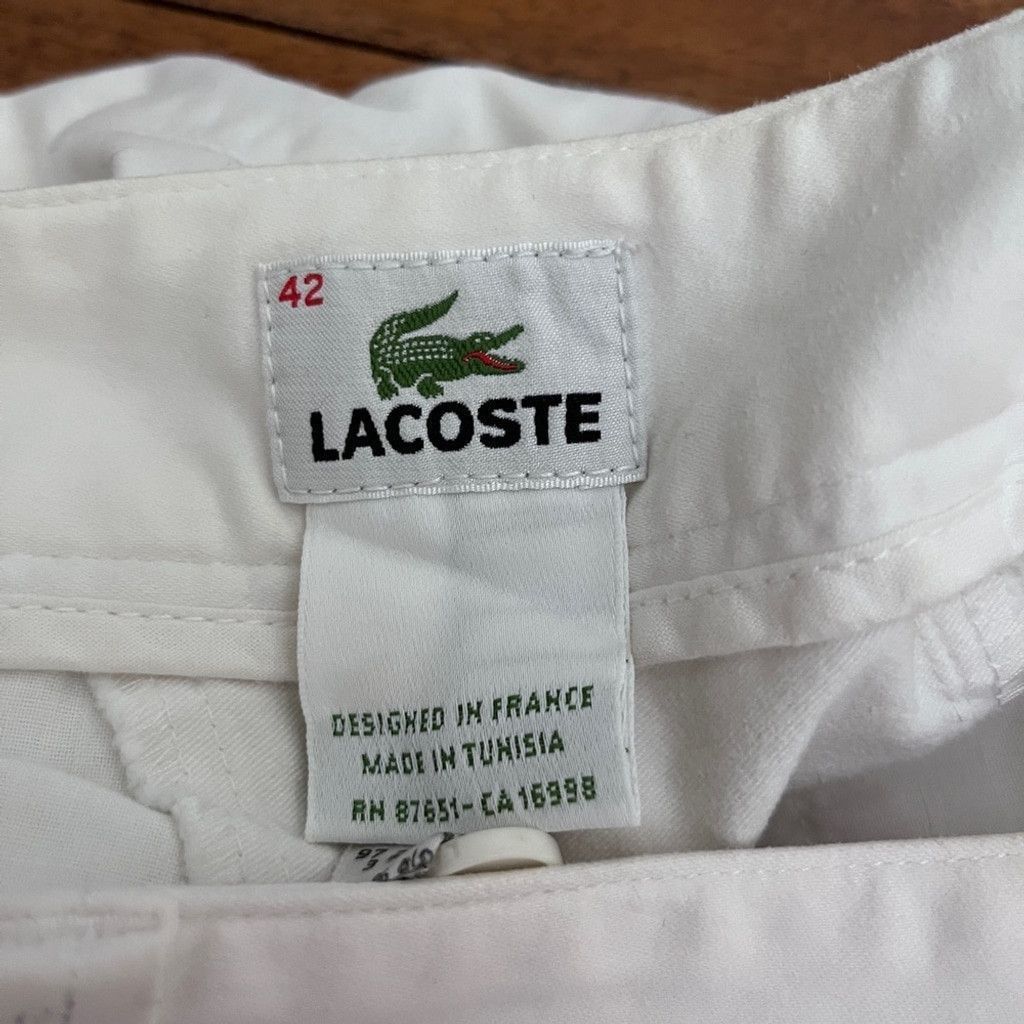 Lacoste Lacoste White Bermuda Shorts Size 28" / US 6 / IT 42 - 4 Thumbnail