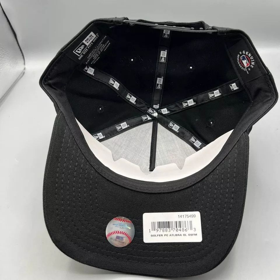 New Era Atlanta Braves Hat Men Military Patch The Golfer Snap Back Size ONE SIZE - 4 Thumbnail