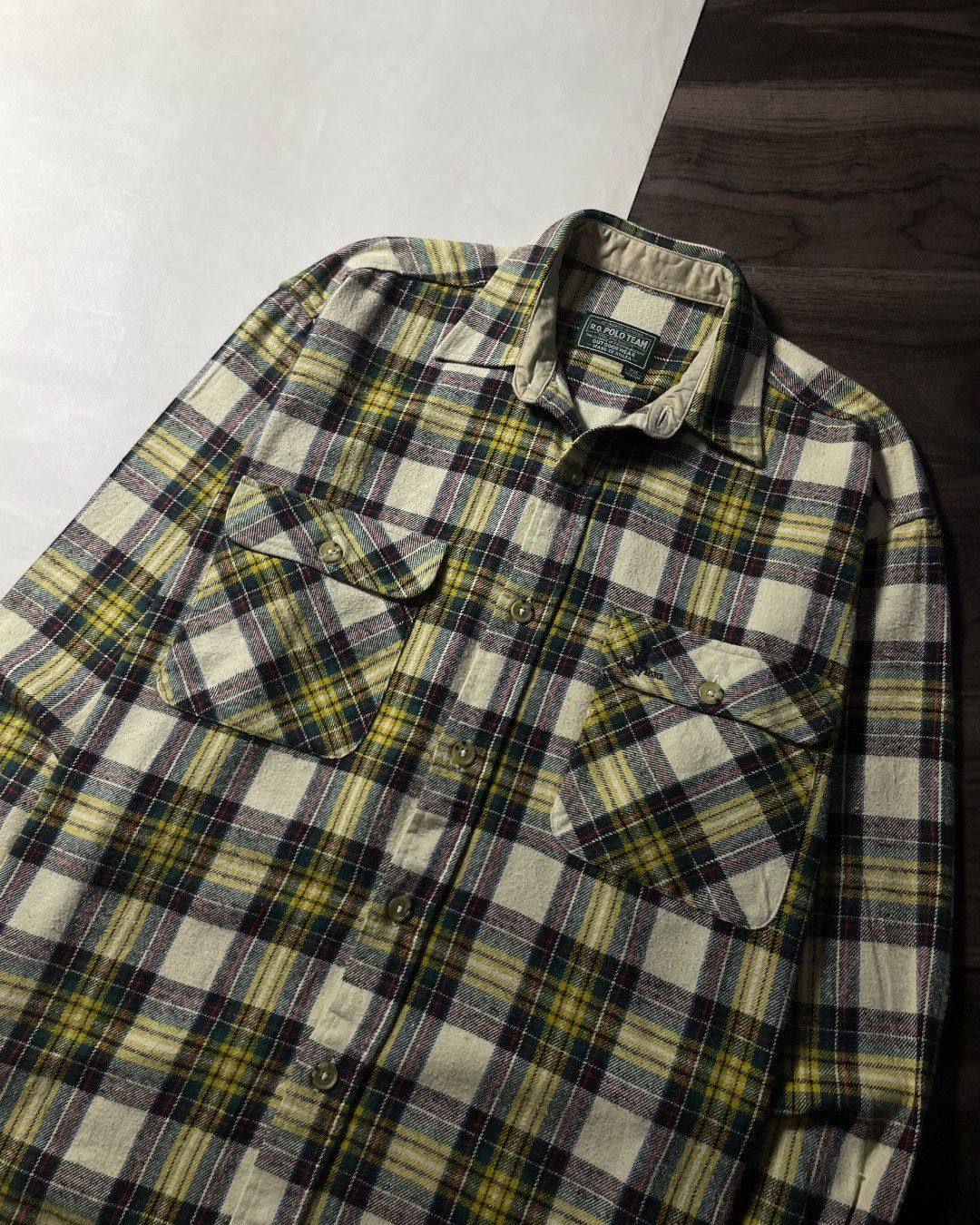 Polo Ralph Lauren Heavy Flannel Shirt R.Q POLO TEAM Size M fit XL Size US XL / EU 56 / 4 - 3 Thumbnail