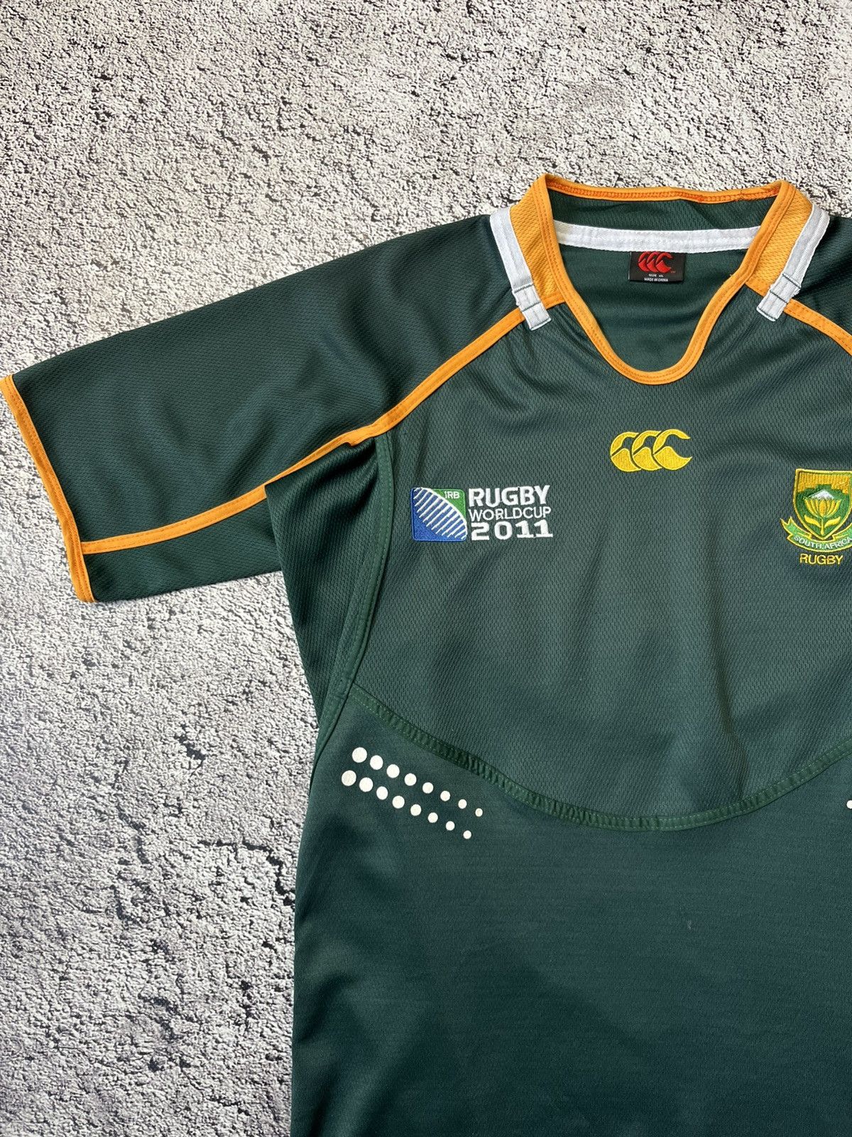 Canterbury of New Zealand Canterbury South Africa Rugby Jersey 2011 World Cup Shirt XL Size US XL / EU 56 / 4 - 5 Thumbnail